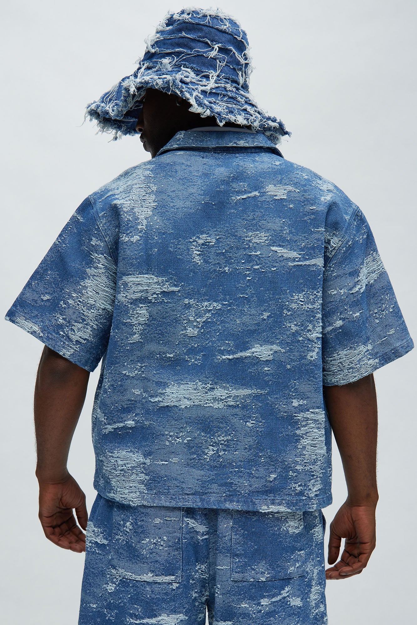 Cloud 9 Textured Shirt - Light Blue