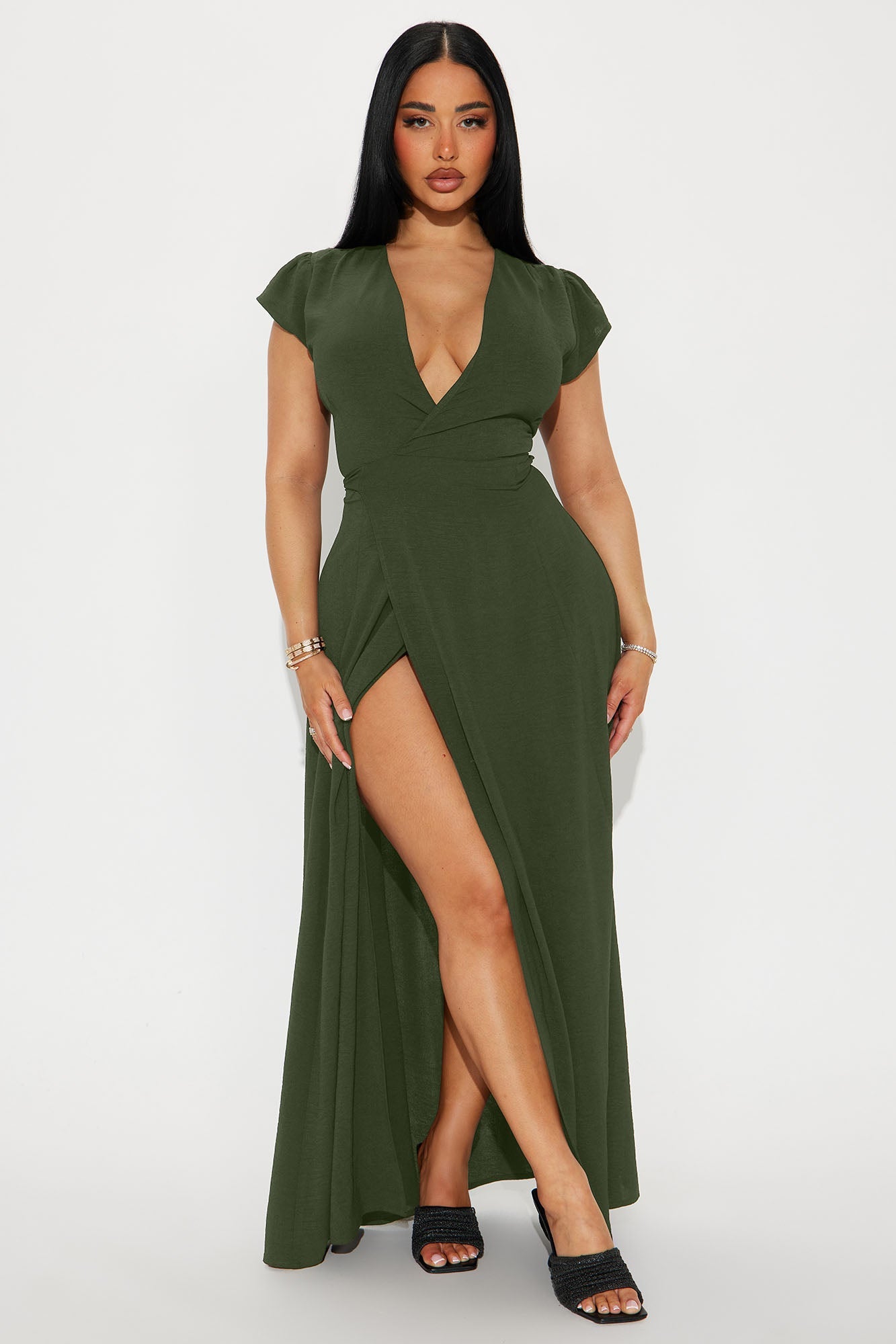 Annita Airflow Maxi Dress - Olive