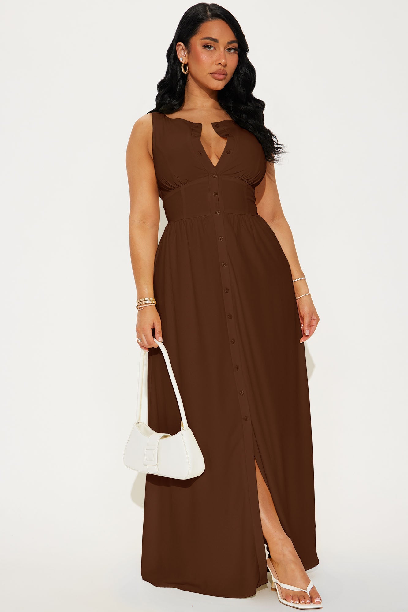 Juliet Maxi Dress - Brown