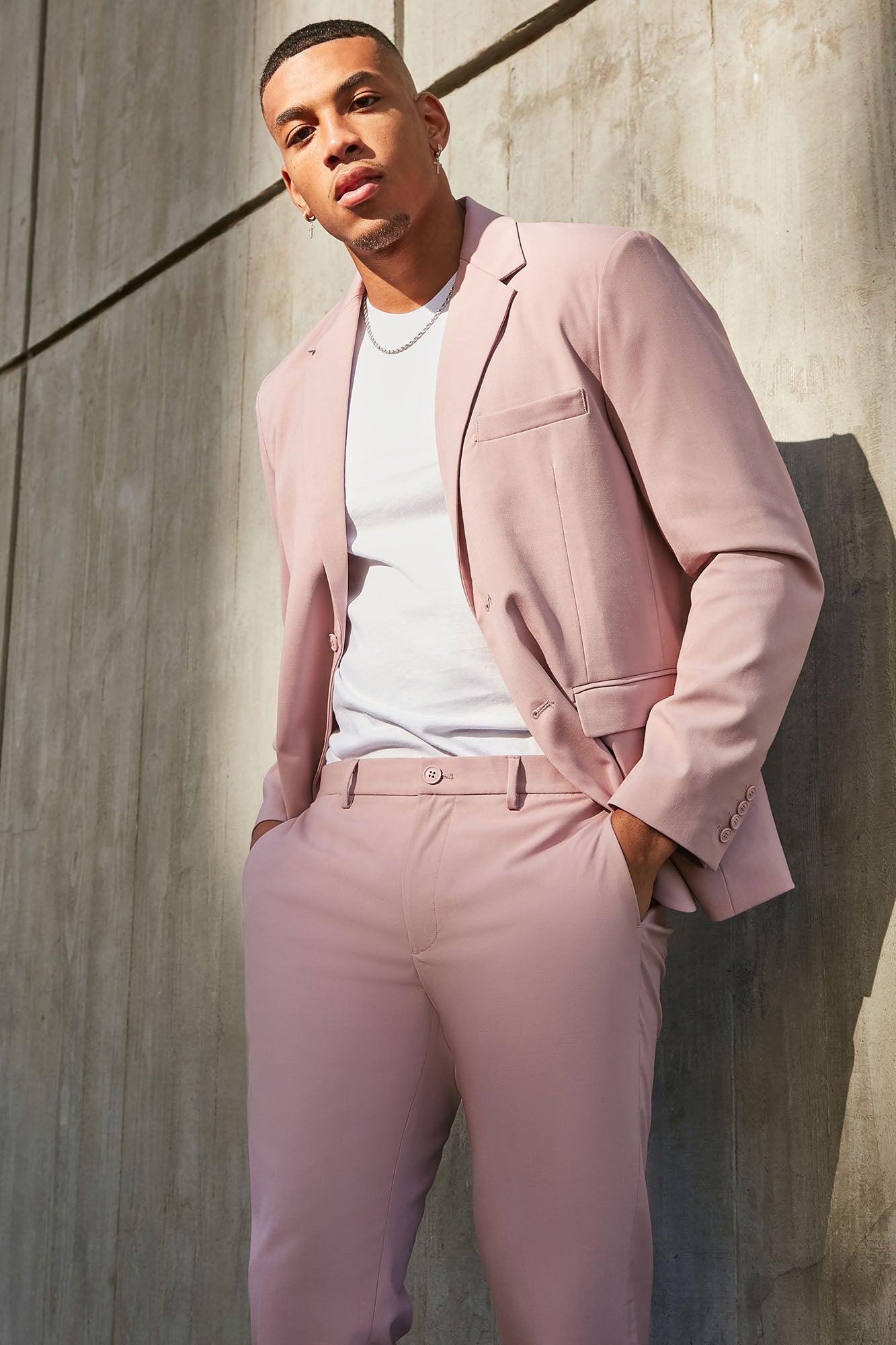 The Modern Stretch Suit Jacket - Mauve