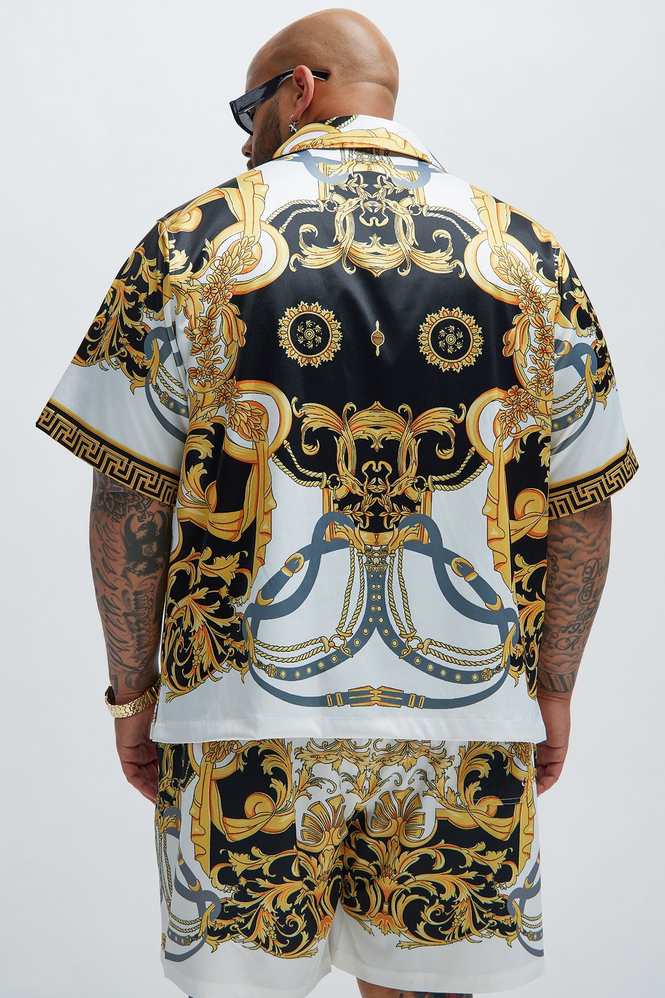 Calabria Baroque Shirt - Black/combo