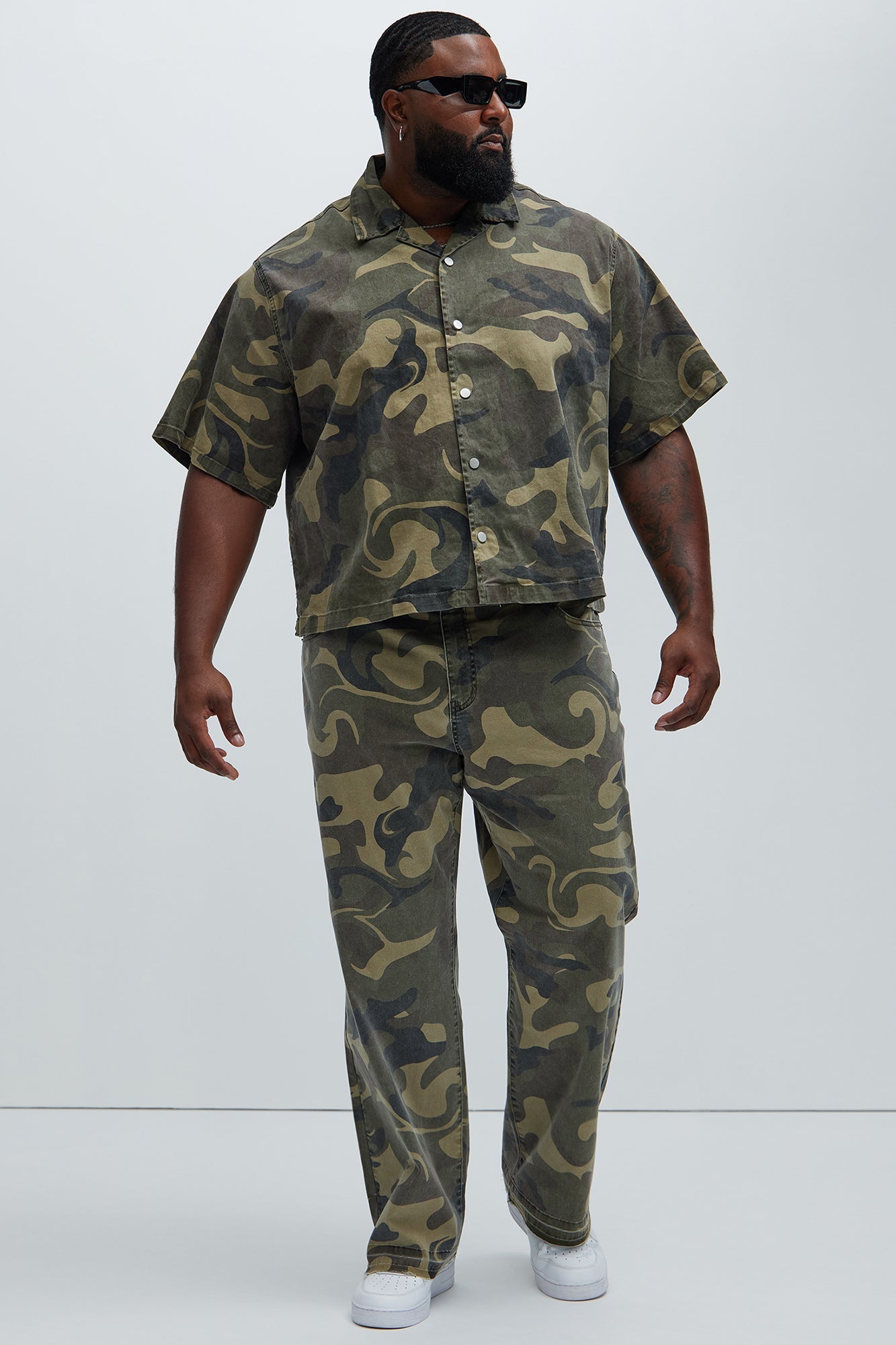 Won't Do Camo Straight Pants - Camouflage