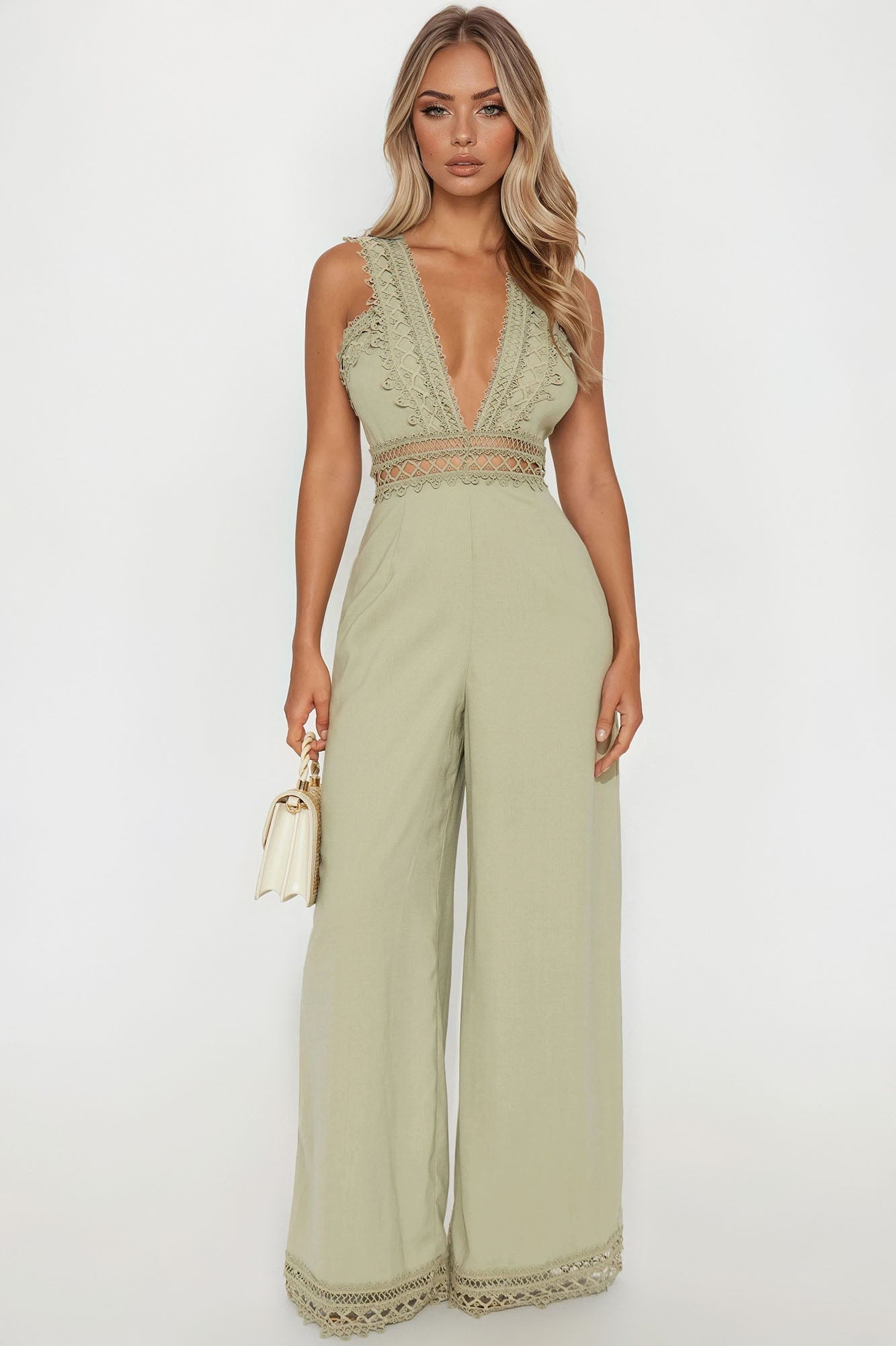 Spread Your Wings Jumpsuit - Sage