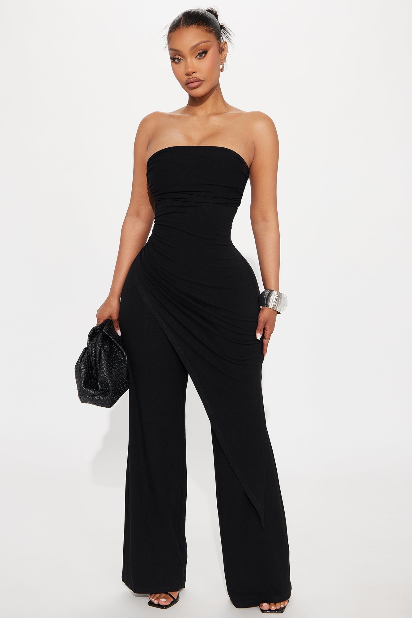 Dreaming Of You Draped Jumpsuit - Black