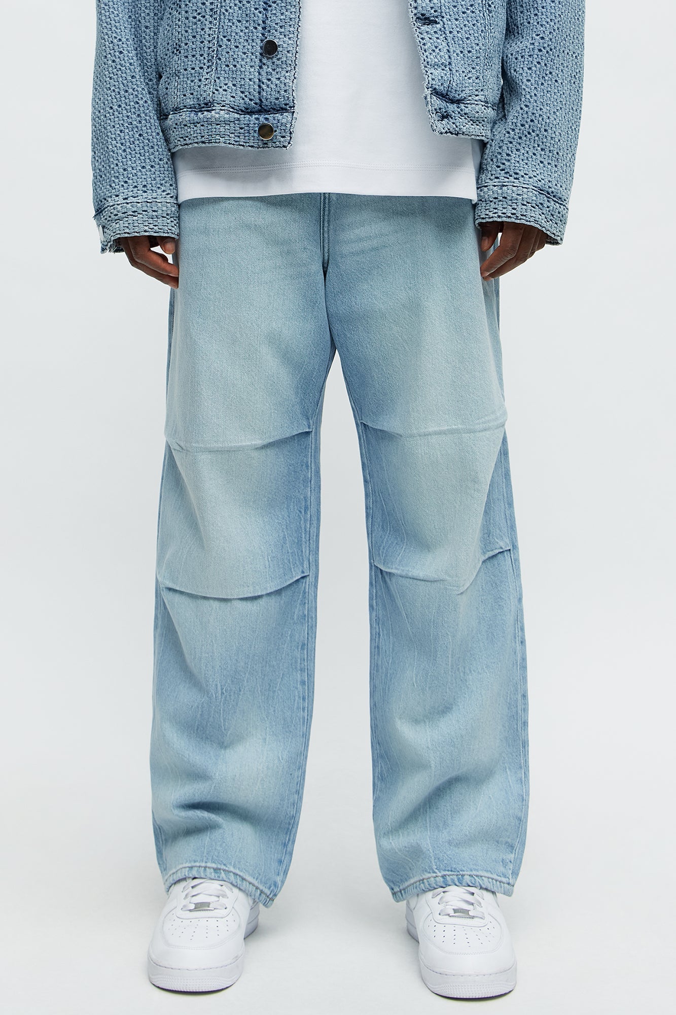 Seen Clean Baggy Jeans - Light Blue Wash