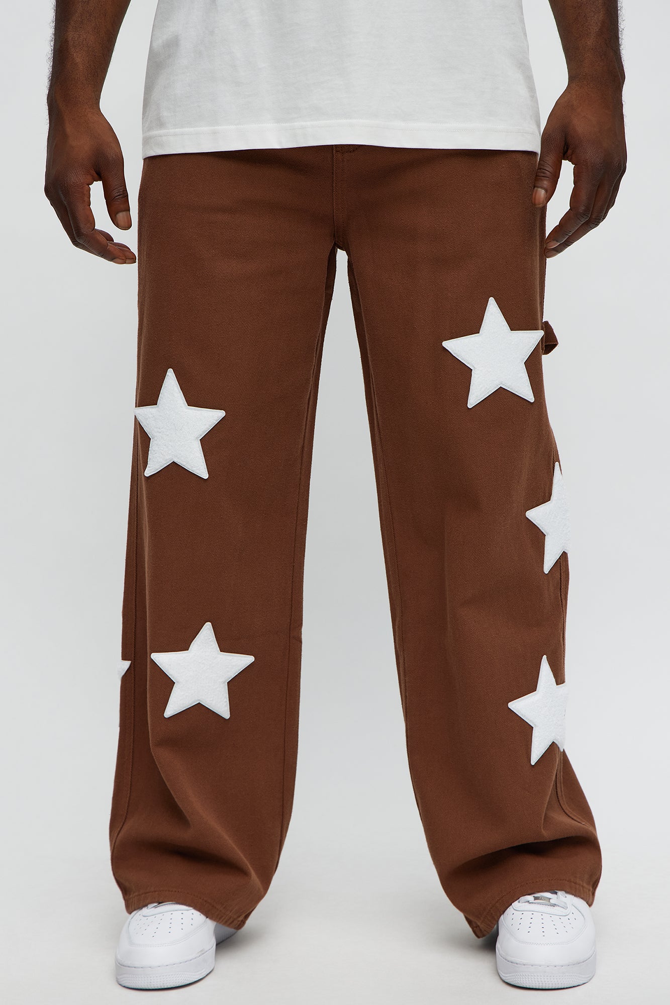 I'm A Star Baggy Jeans - Brown