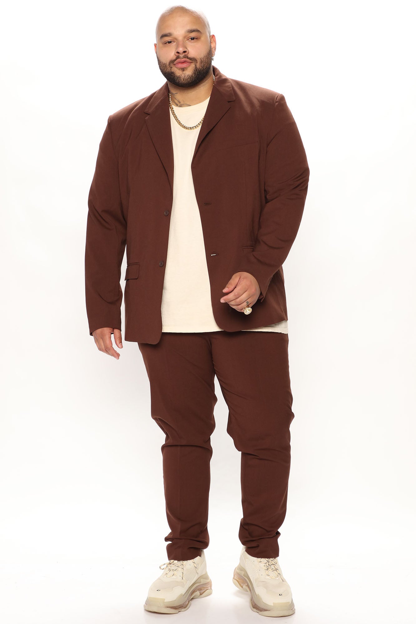 The Modern Stretch Suit Jacket - Brown