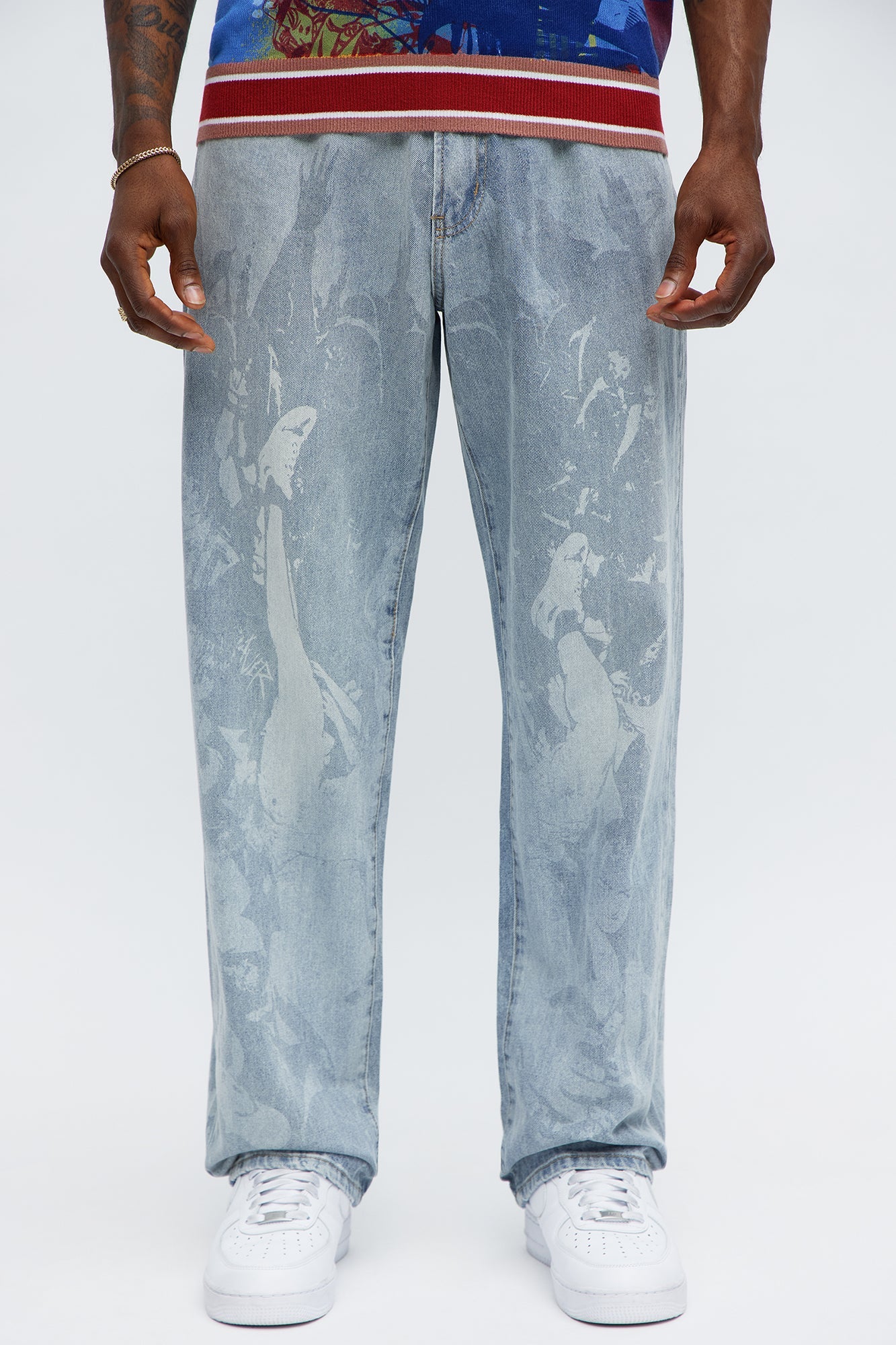 Straight Perspective Jeans - Light Blue Wash