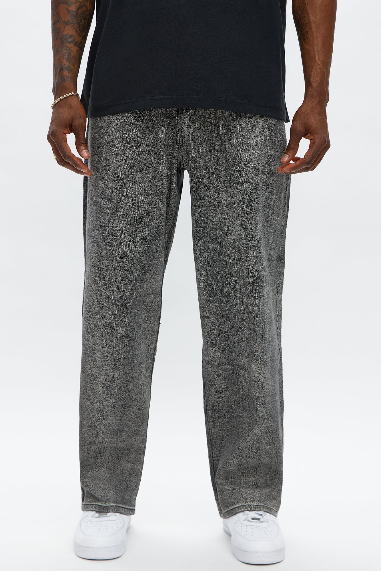 Crack The Code Baggy Jeans - Grey