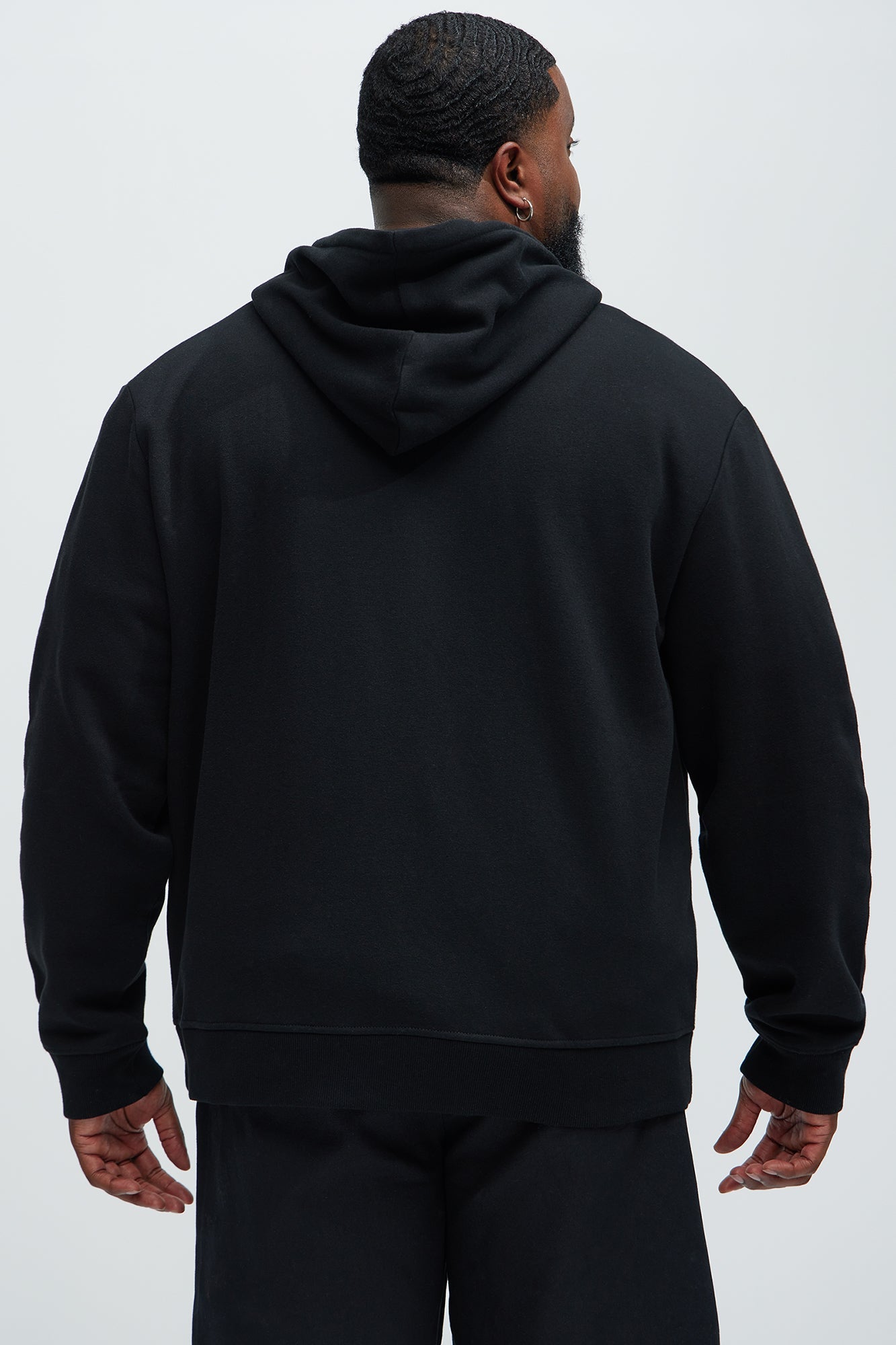 Tyson Zip Up Hoodie - Black