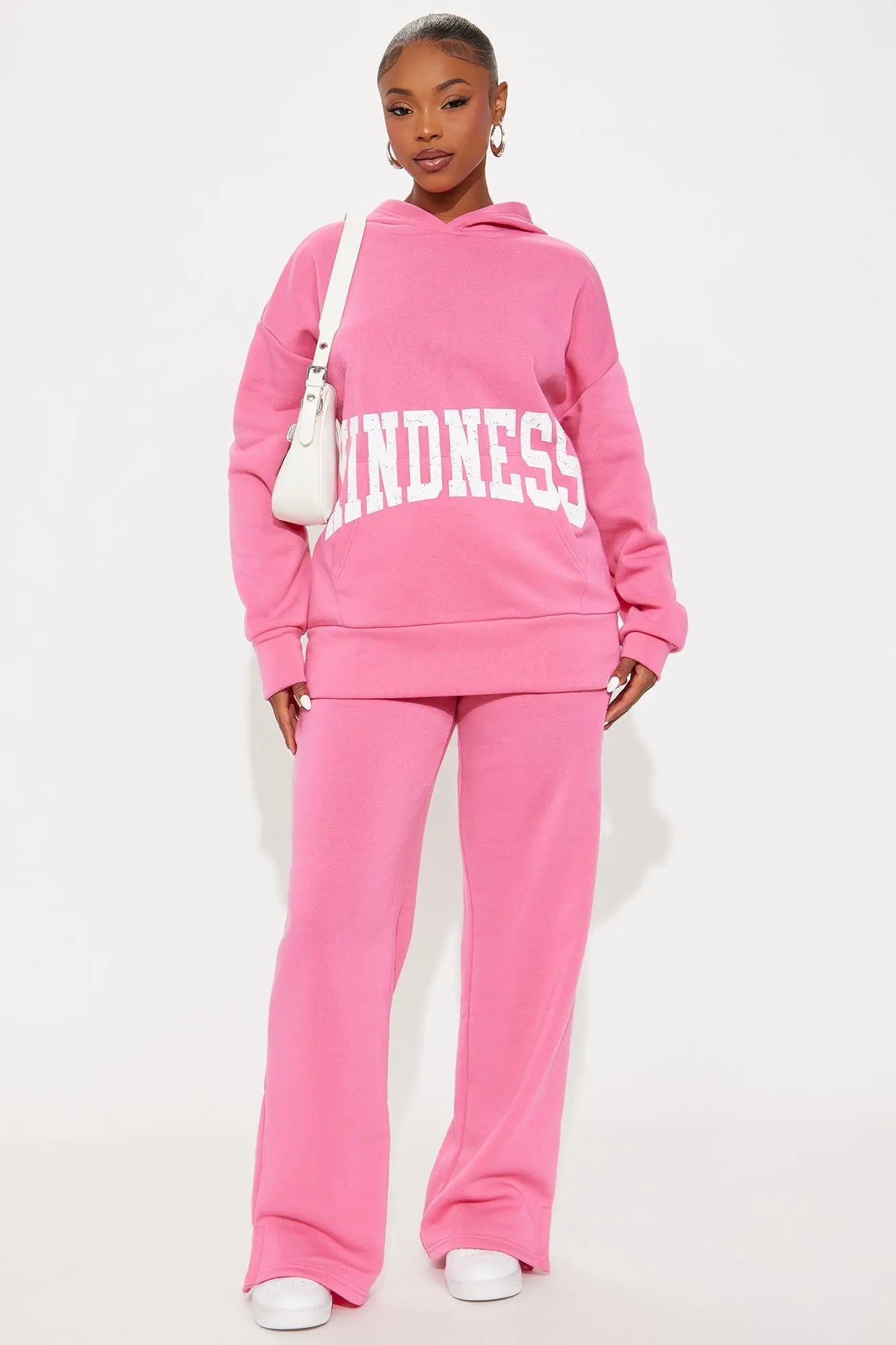 Setting Intentions Fleece Sweatsuit Set - Pink