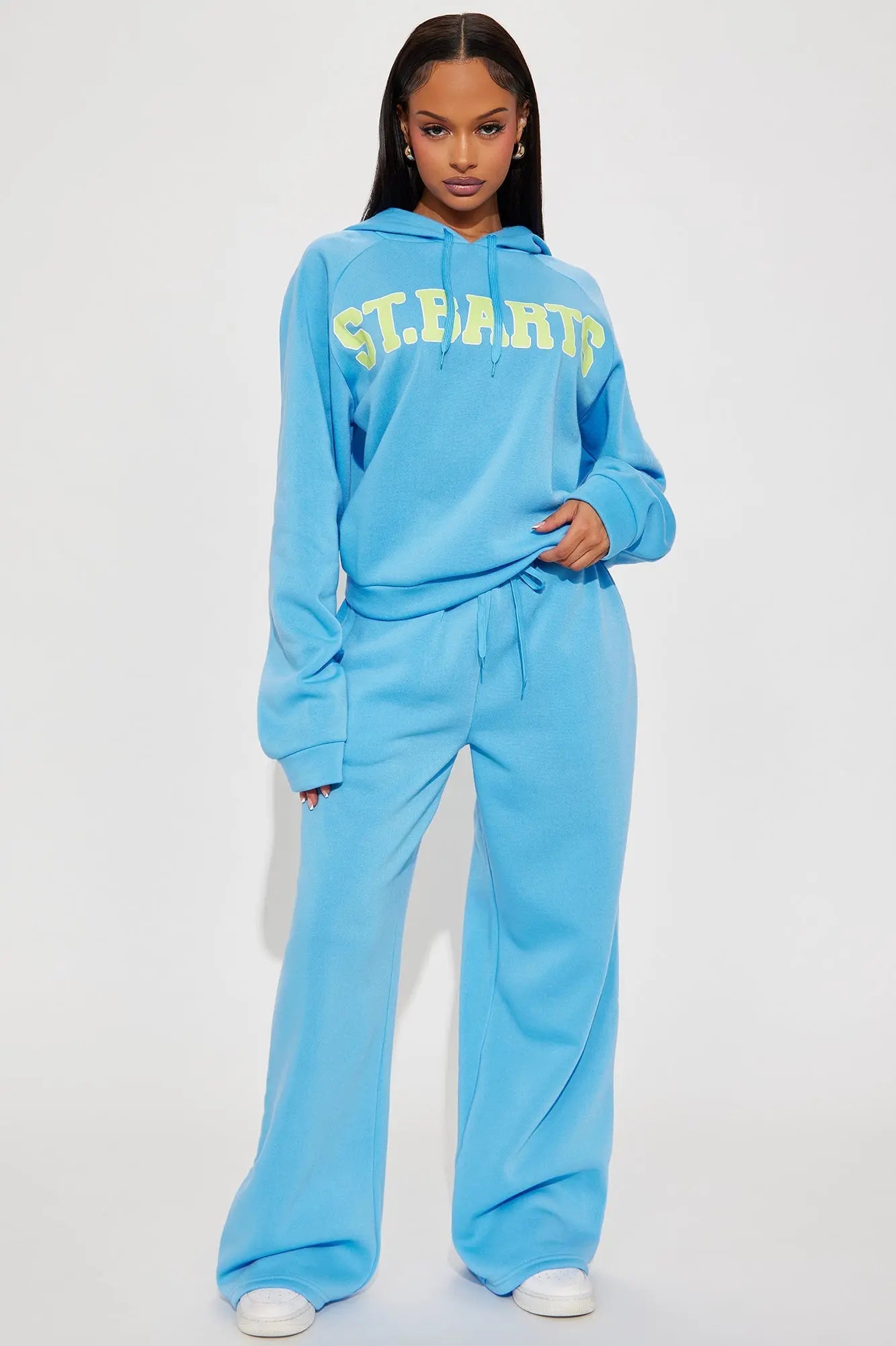 Coastal Chill Hoodie Pant Set - Blue