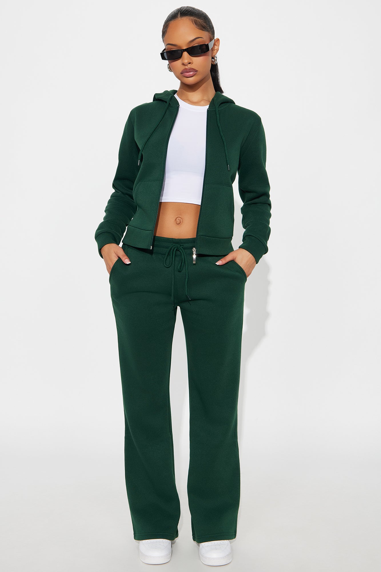 Candice Petite Lounge Flare Pant - Hunter
