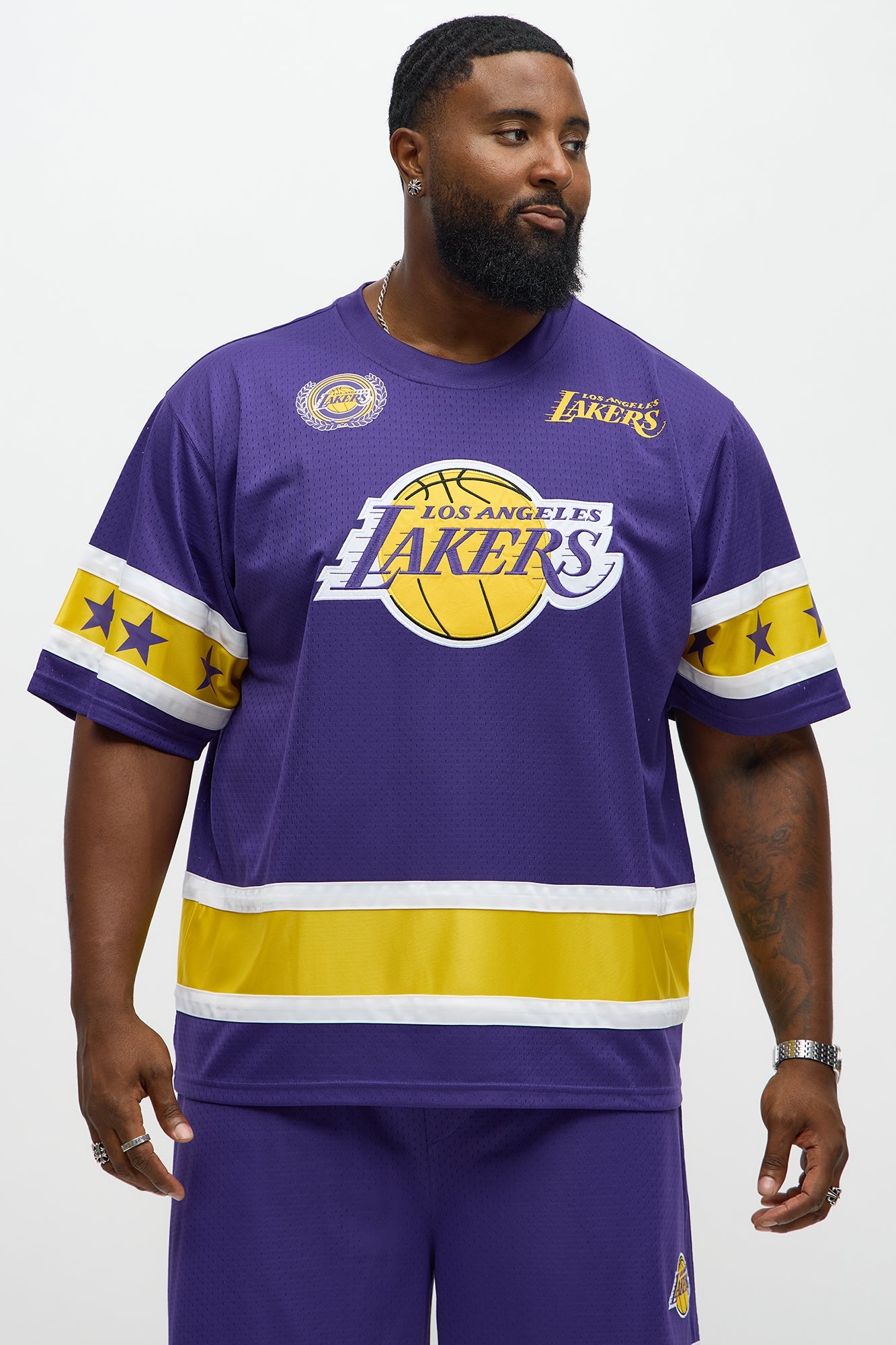 Lakers Believe The Hype Boxy Short Sleeve Top - Purple