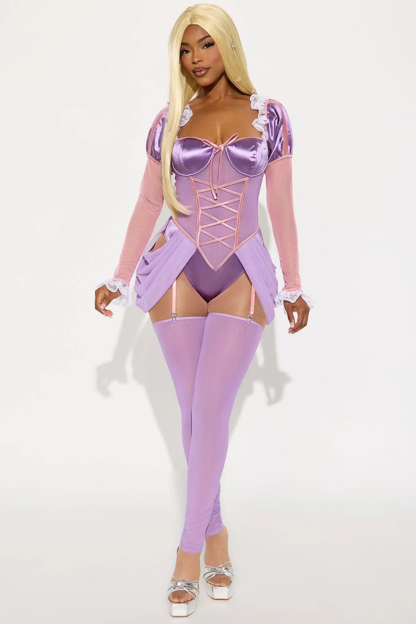Tangled Up In You Princess 4 Piece Costume Set - Purple