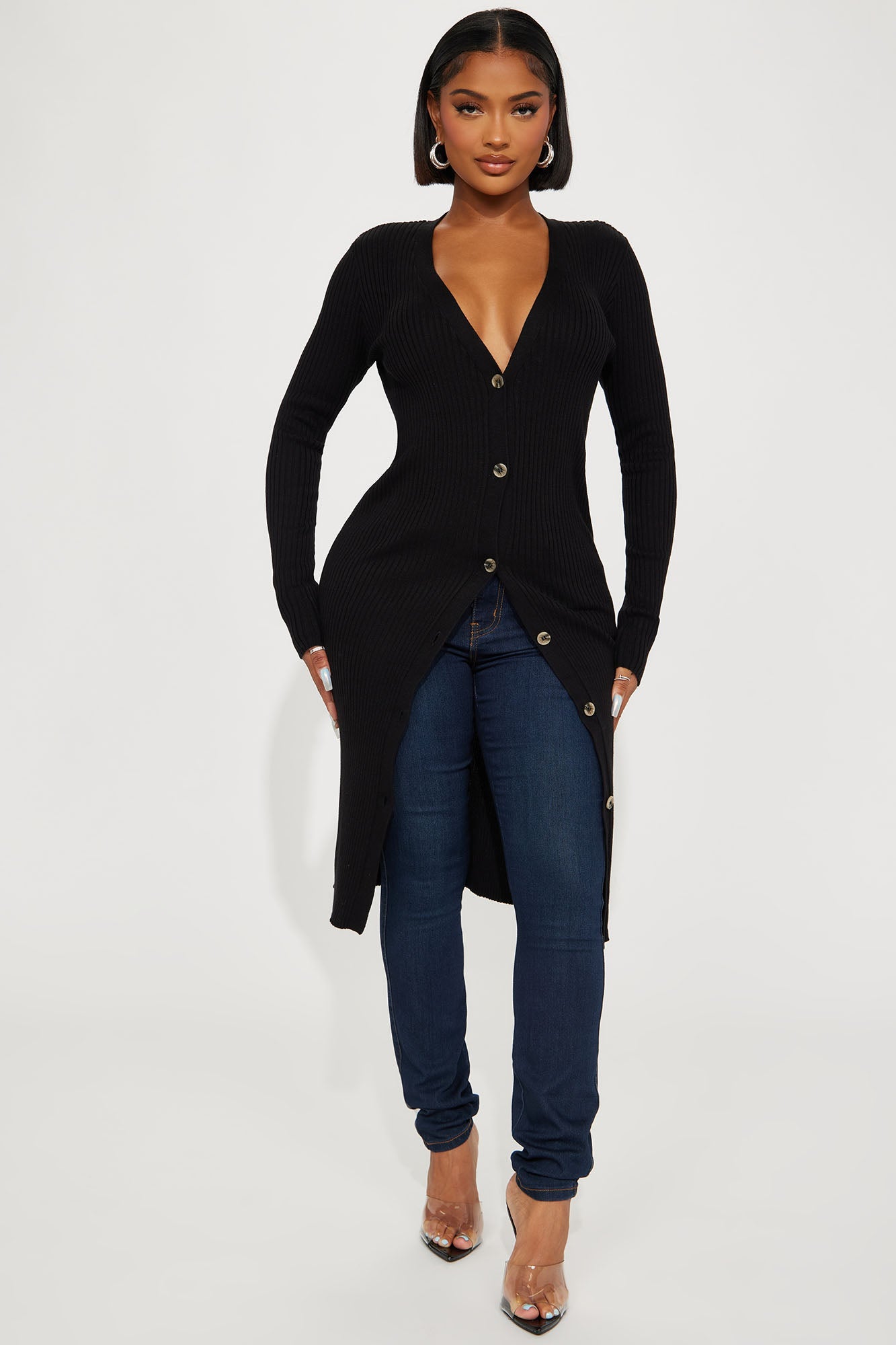 Rissa Cardigan Sweater - Black