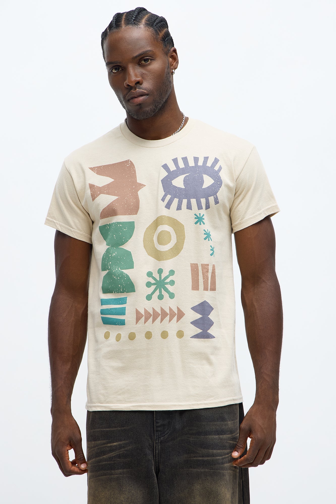 Desert Hieroglyphics Short Sleeve Tee - Sand
