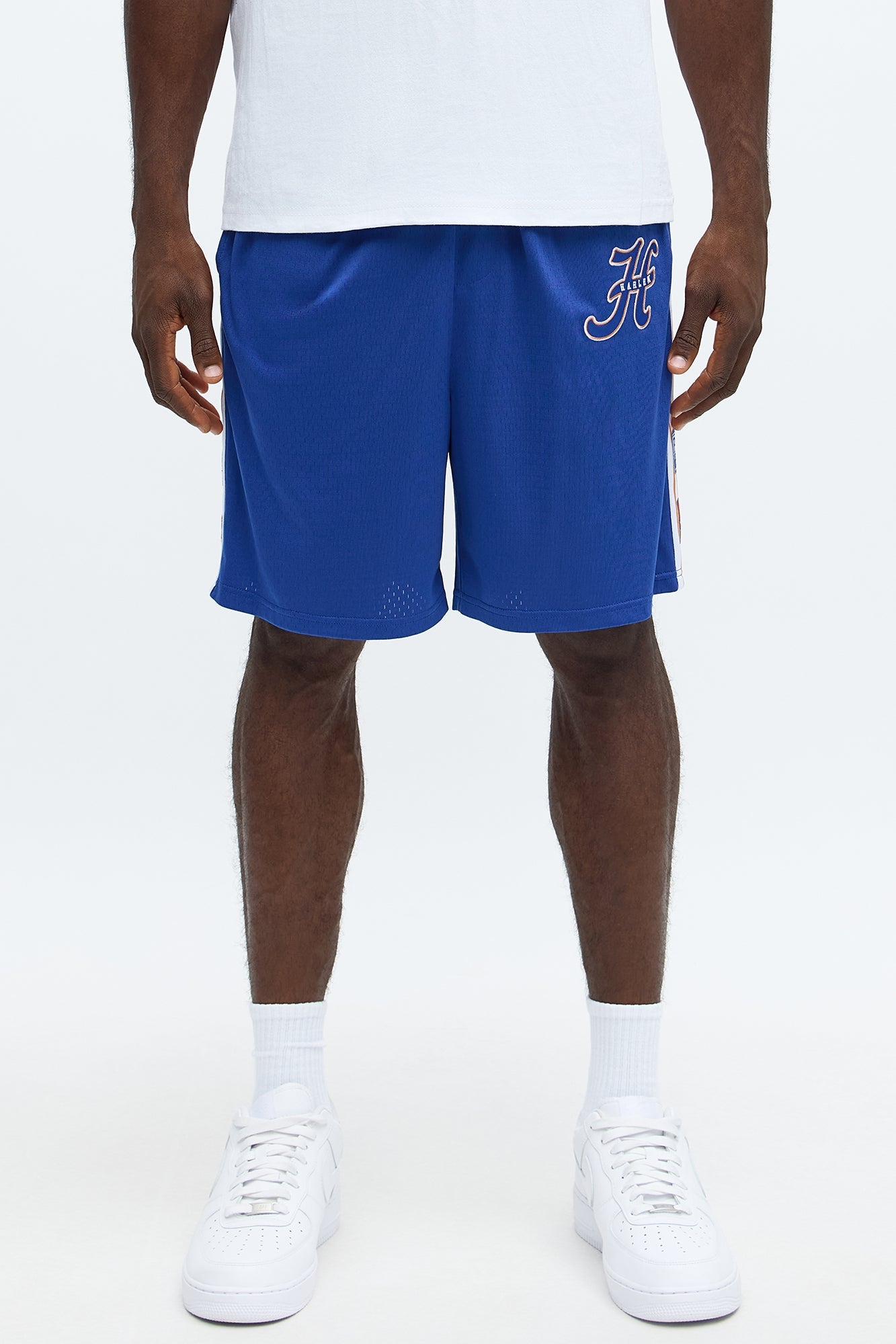 Relaxed H Button Short - Blue