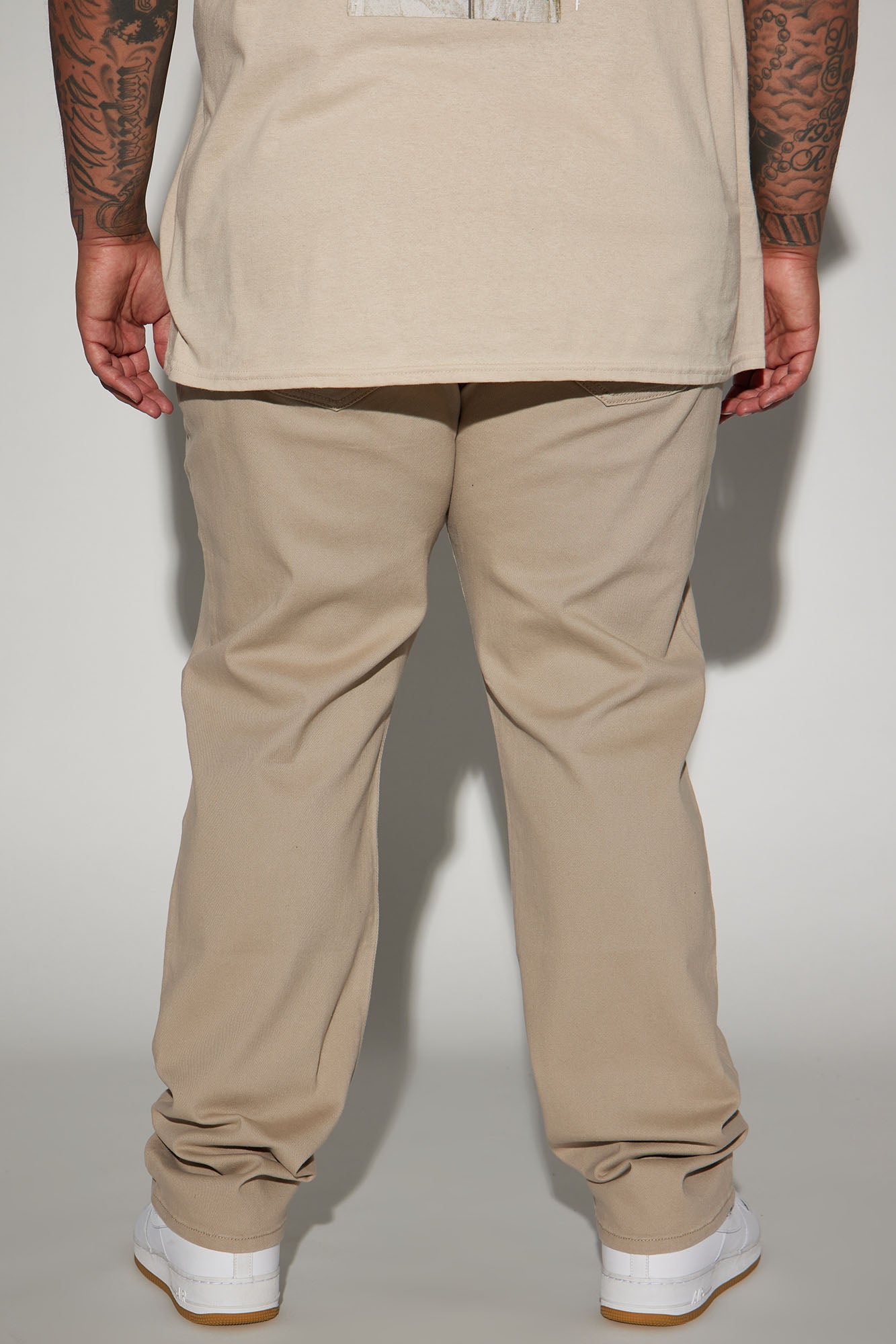 Mike Straight Taper Jeans - Khaki