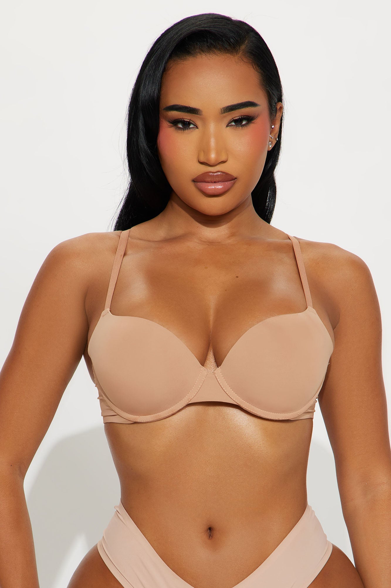 Nova Push Up Demi Bra - Nude