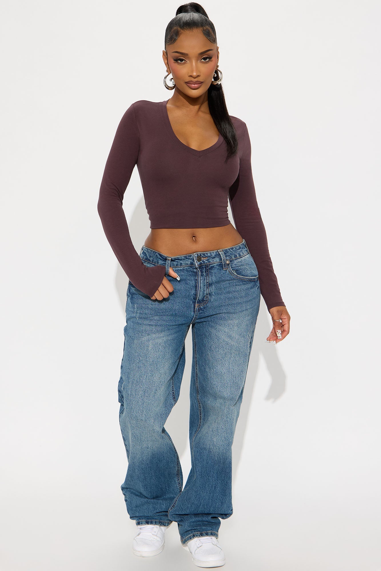 Everyday Low Rise Straight Leg Jeans - Dark Wash