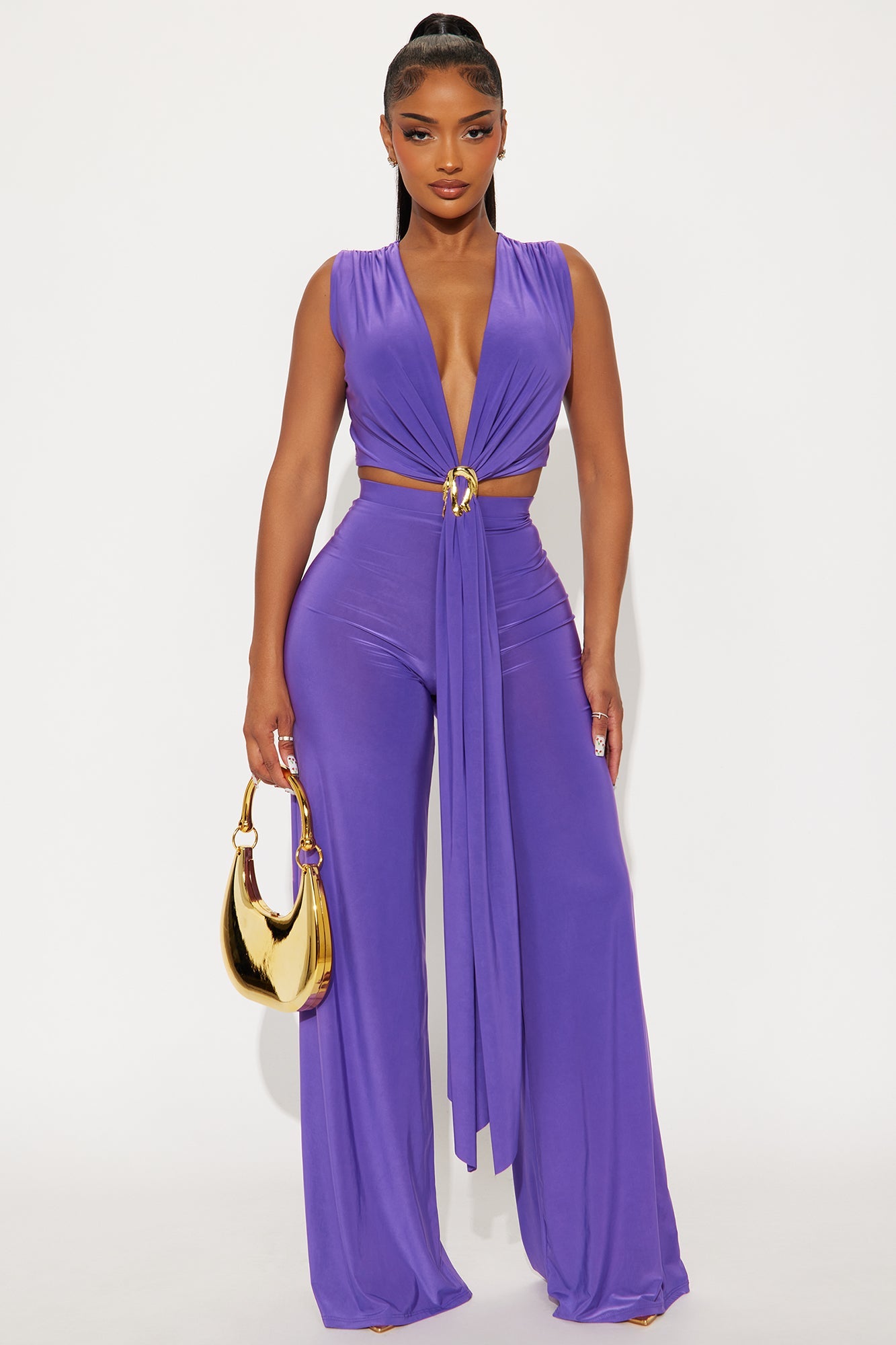 Goddess Hour Pant Set - Purple