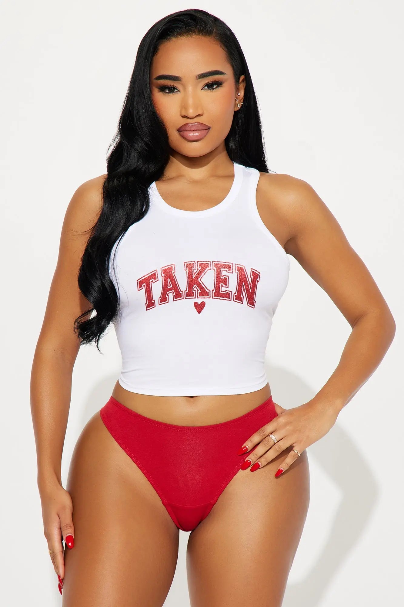 All Yours Cotton Cami And Panty 2 Piece Set - White