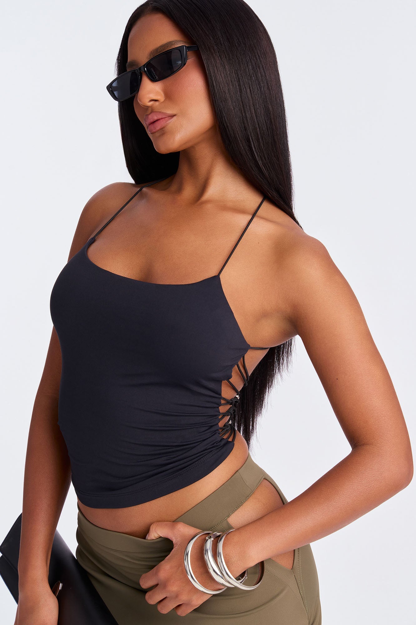 It's That Easy Strappy Top - Black