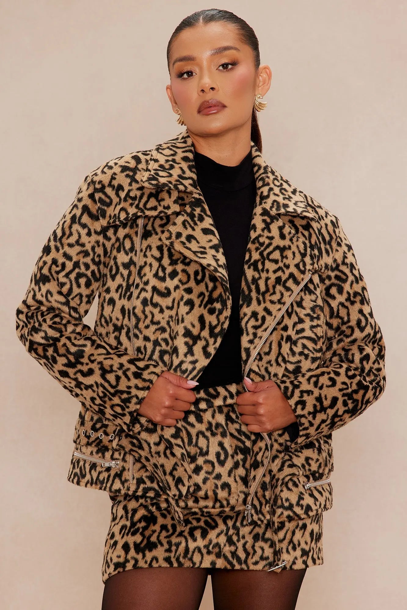 Tracee Wool Jacket - Leopard