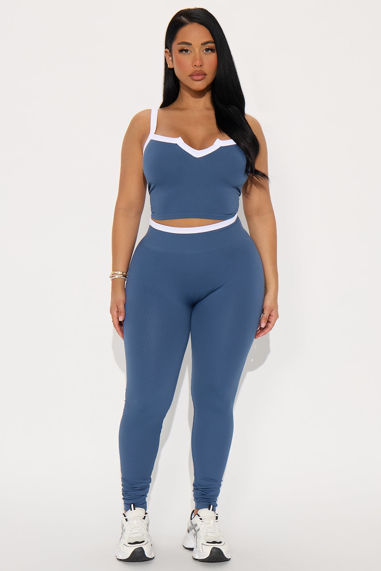 Move In Style Seamless Legging Set - Indigo