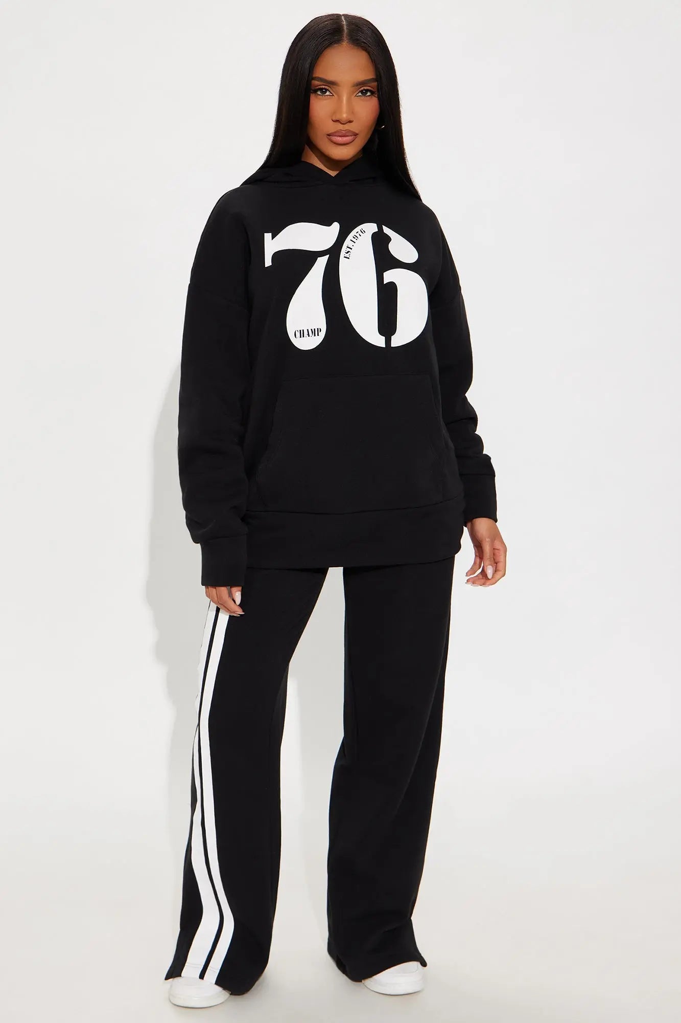 76' Champ Fleece Sweatsuit Set - Black