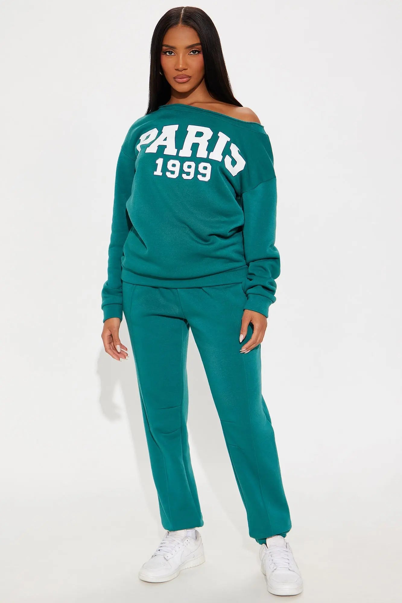 Paris 1999 Fleece Jogger Set - Hunter