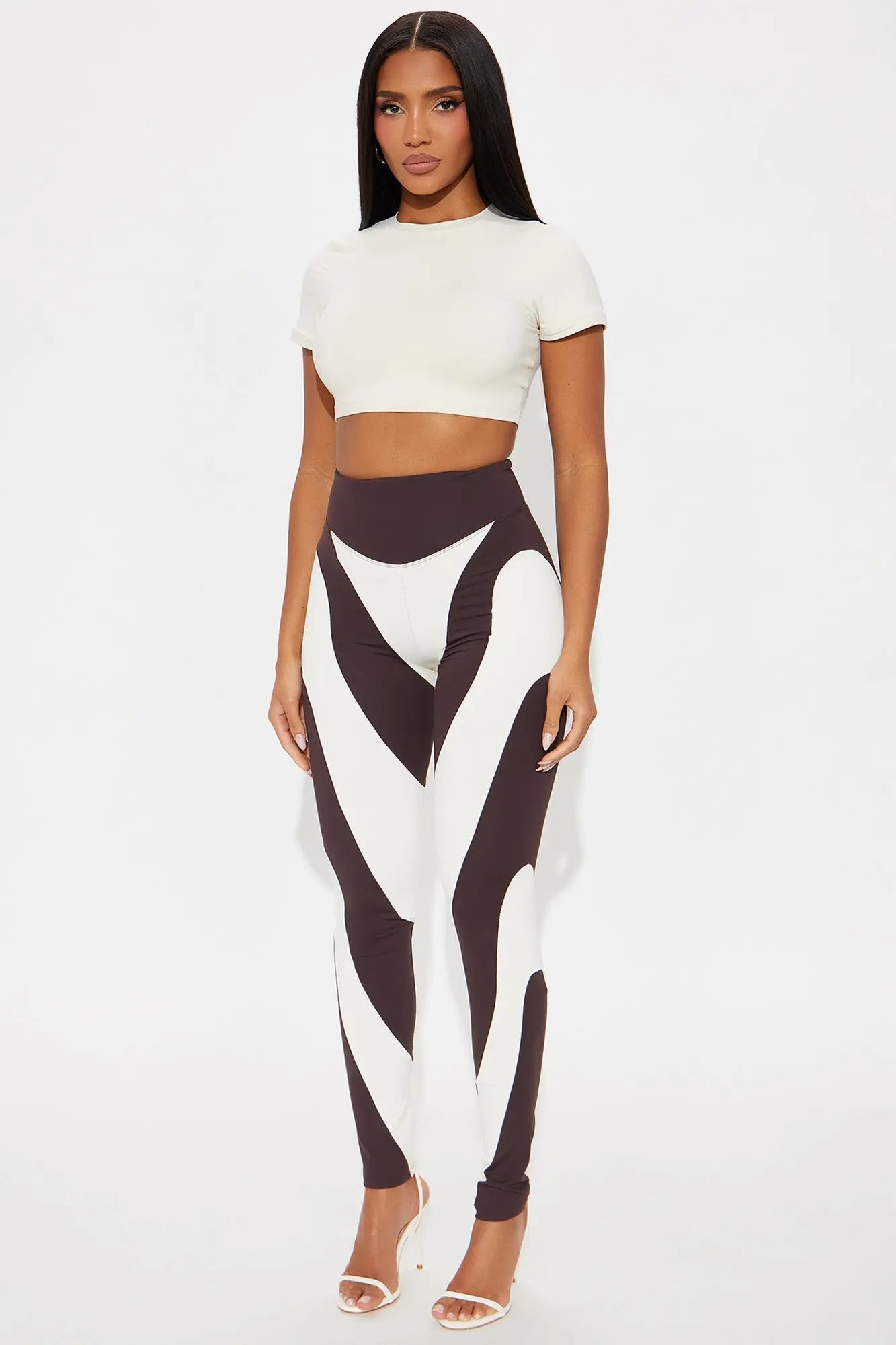 Asking For More Legging - Chocolate/Combo