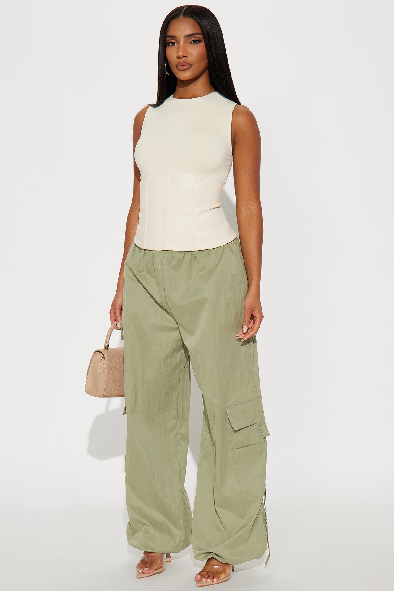 Mellow Weekends Cargo Jogger Pant 32″ - Sage