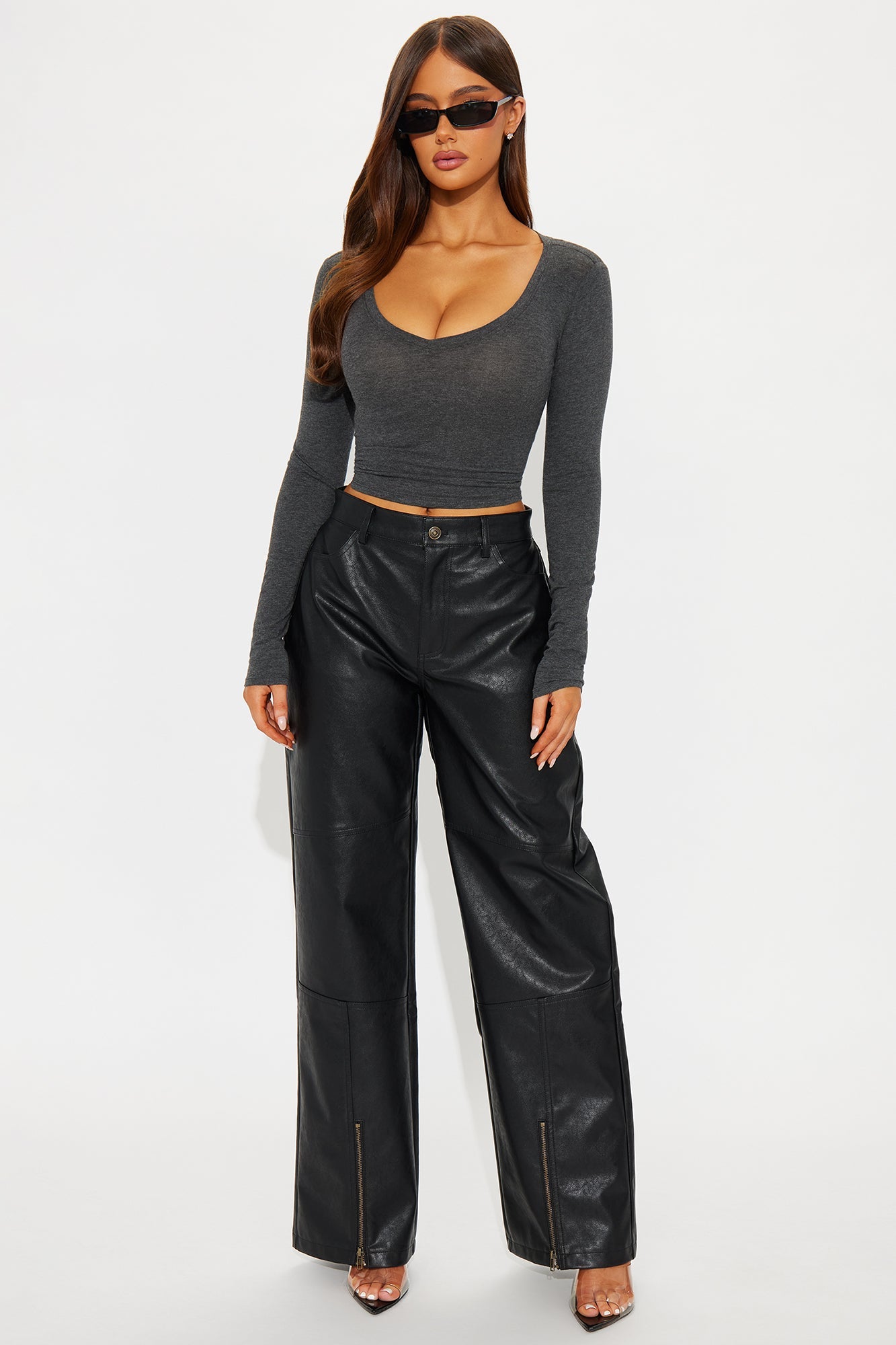 Hot N' Spicy Faux Leather Pant - Black