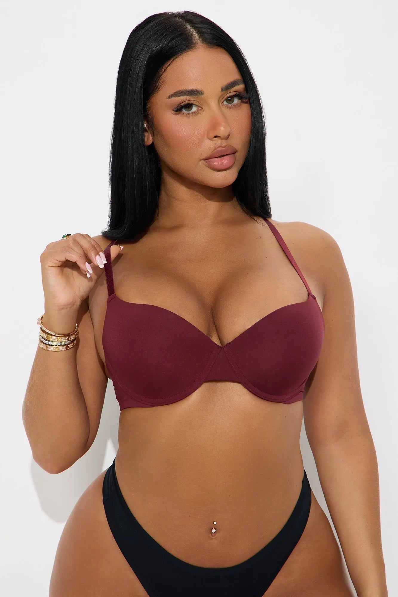 Your Go To Lightly Padded T Shirt Bra - Wine