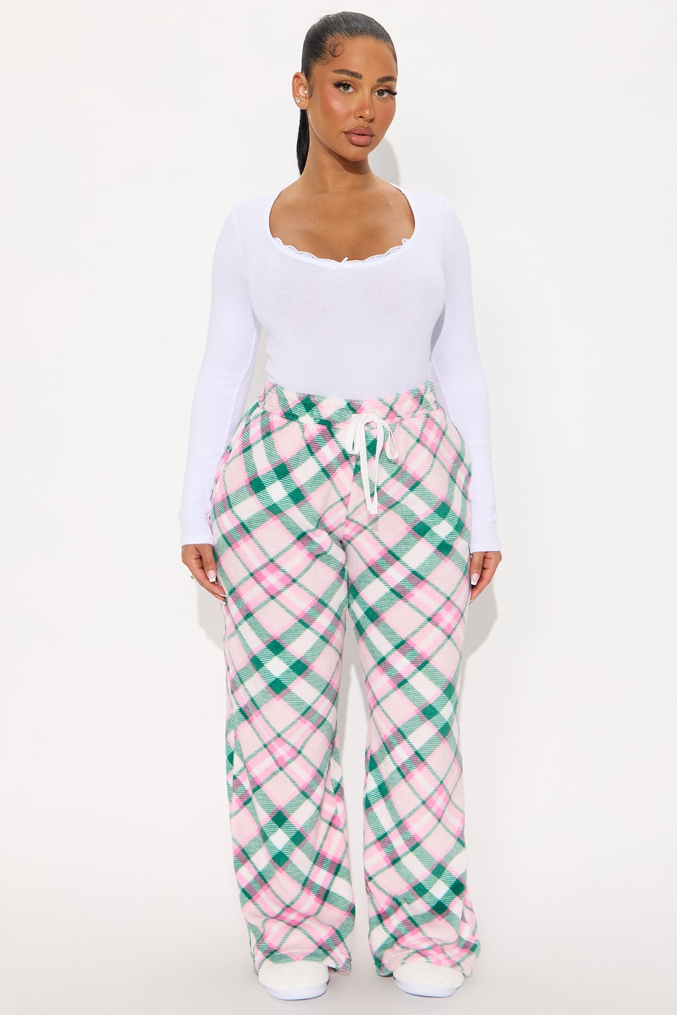 Cozy Era Plush PJ Pants - Pink/combo