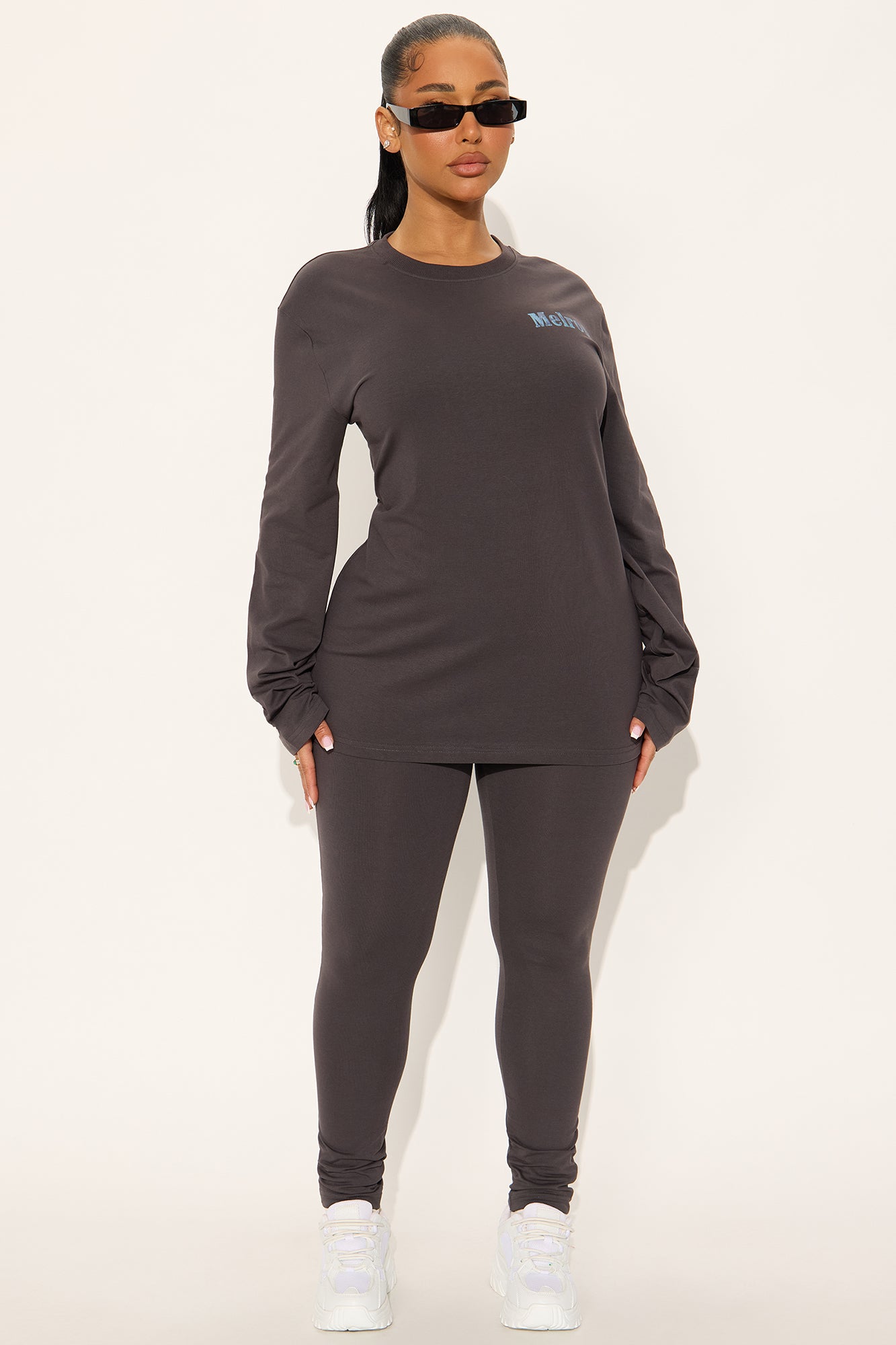 Melrose Chill Legging Set - Charcoal