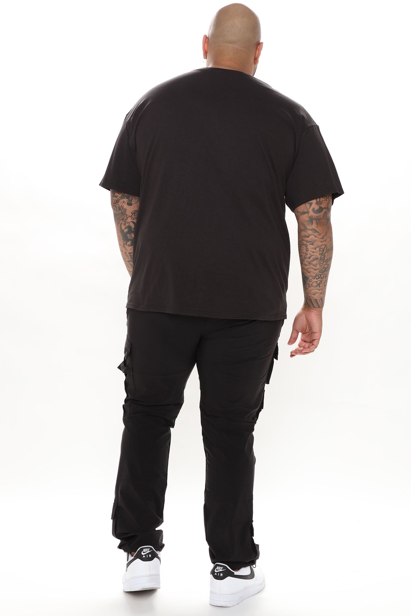 Versatile Slim Cargo Pants - Black