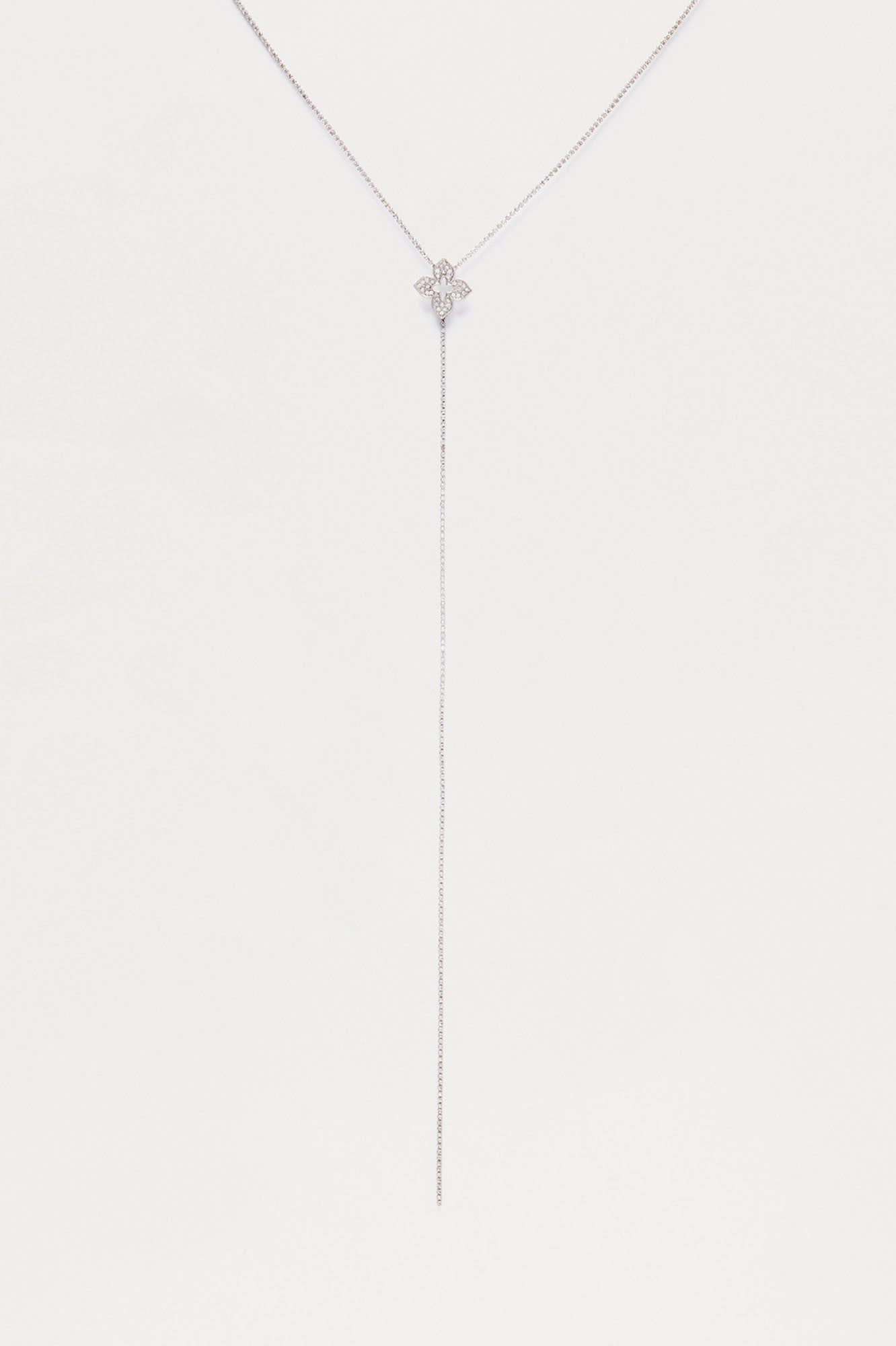 Style And Grace Lariat Necklace - Silver
