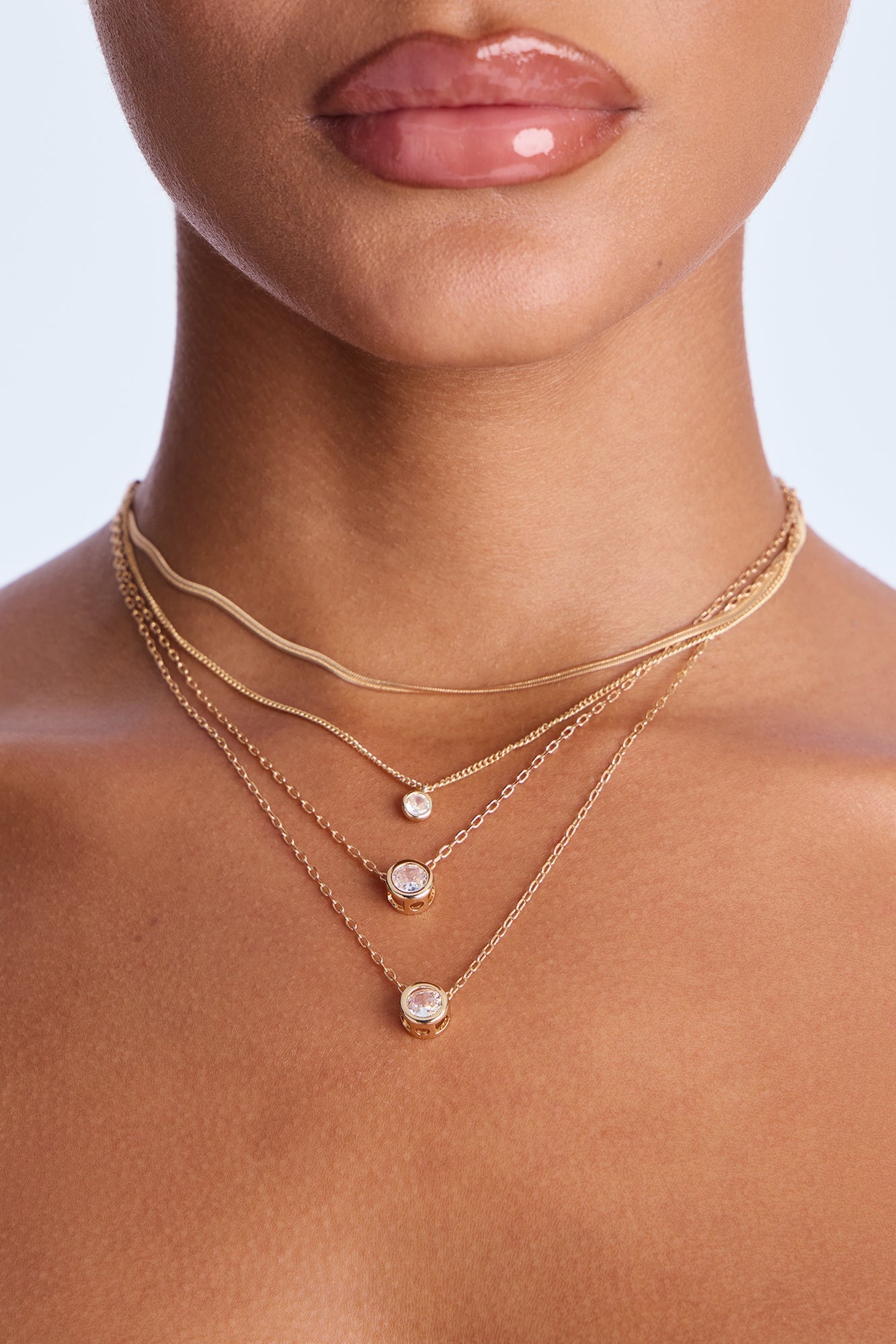 Nancy Layered Necklace - Gold