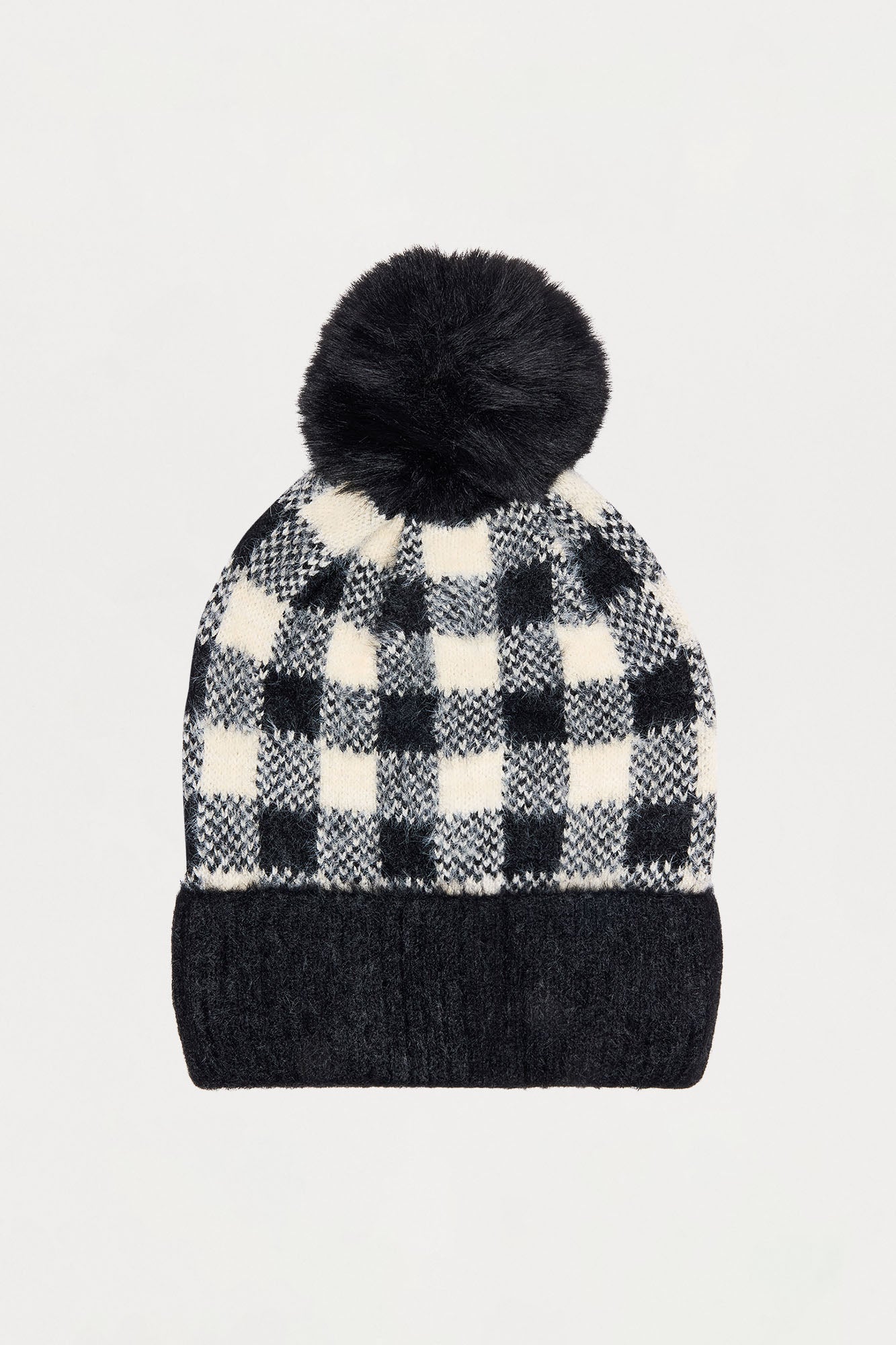 Checking Out Beanie - Black/White