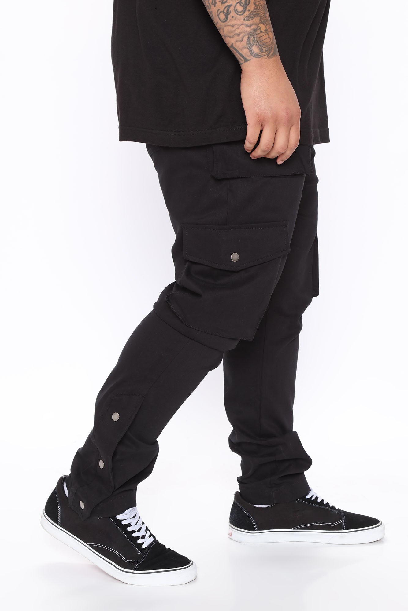 Worker Slim Cargo Pants - Black