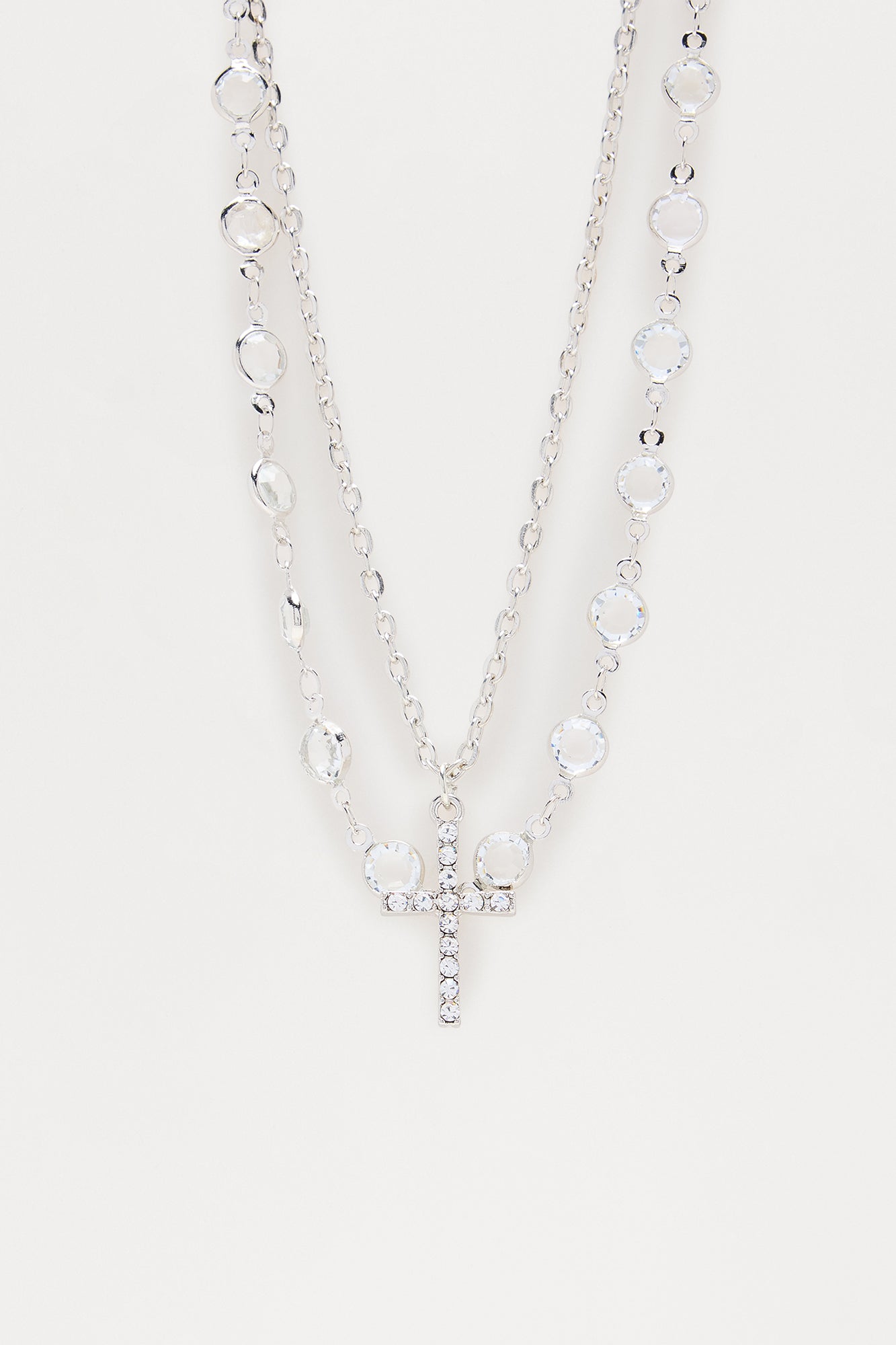 Mia Layered Necklace - Silver