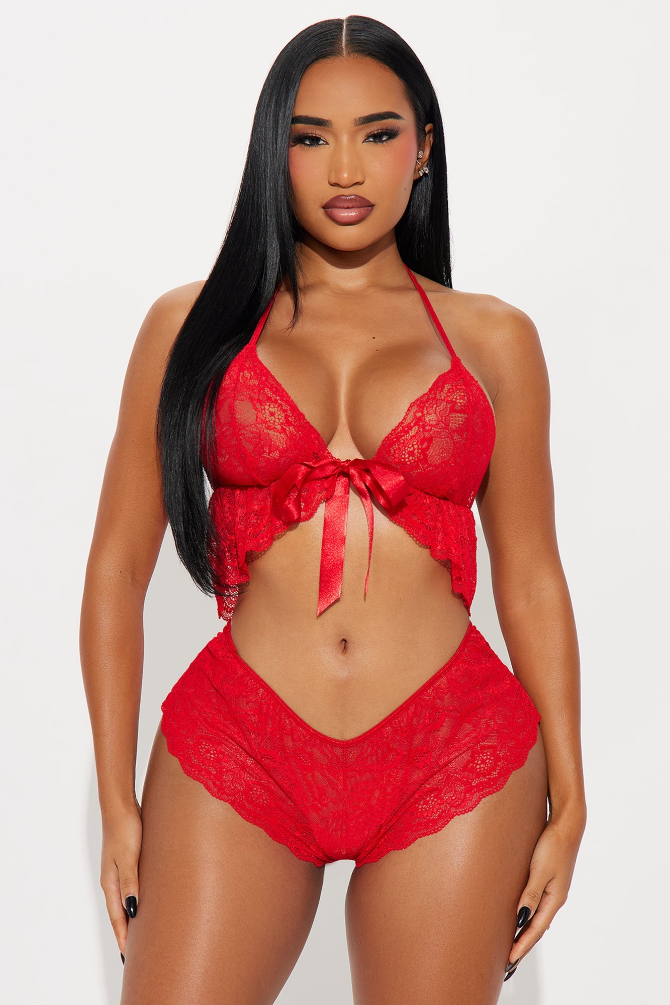 My Lovebug Lace 2 Piece Set - Red