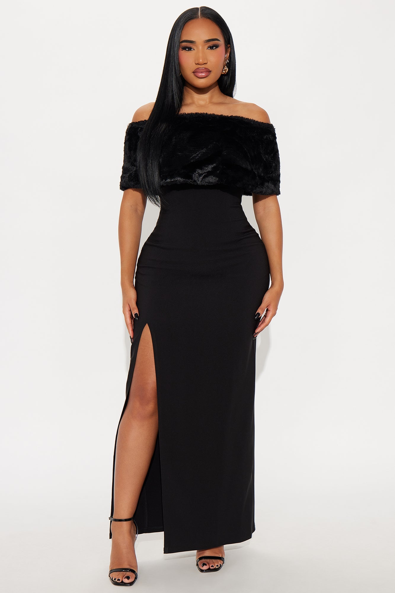 Martini Mood 2 Piece Maxi Dress - Black