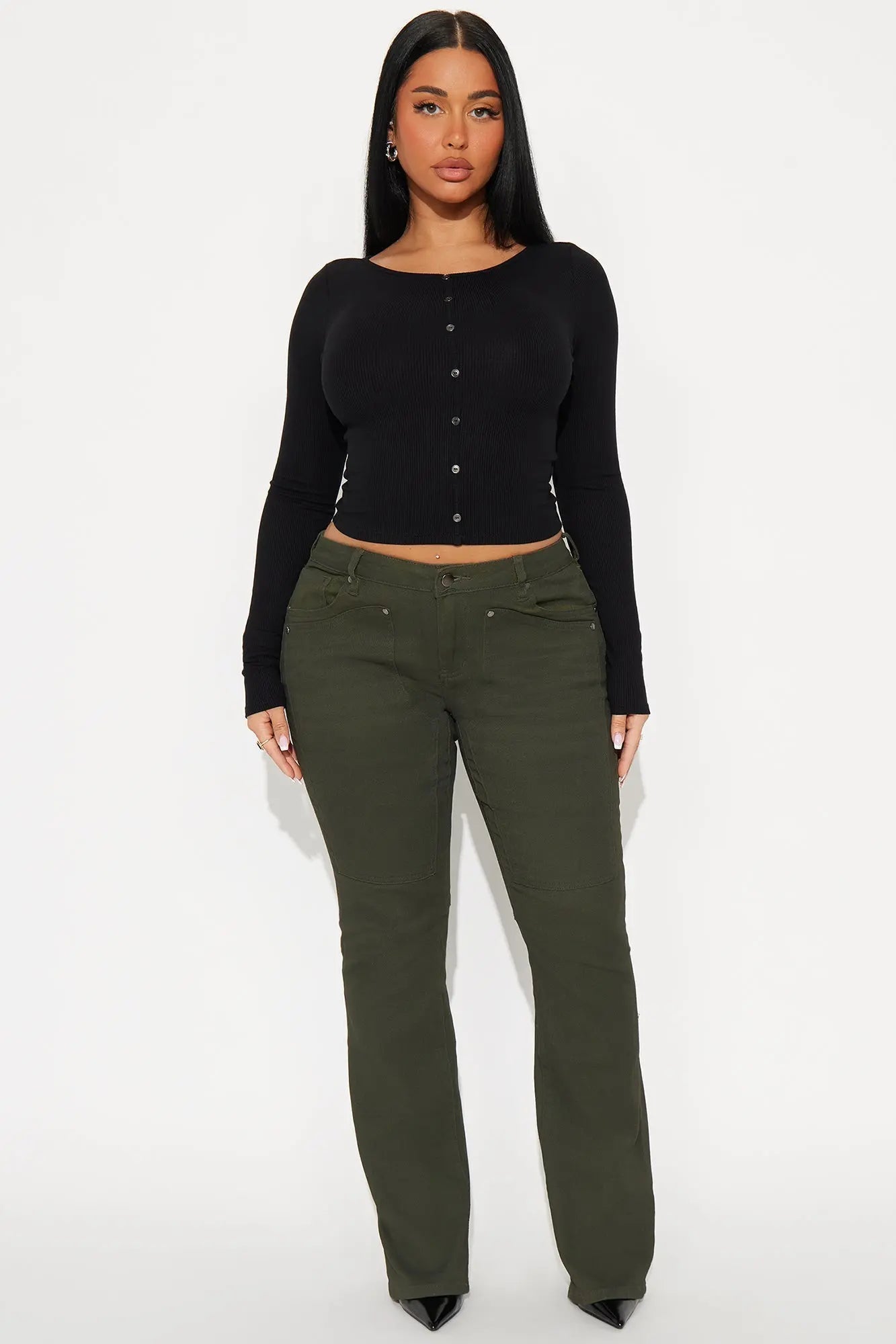 Headed West Straight Leg Pant - Dark Olive