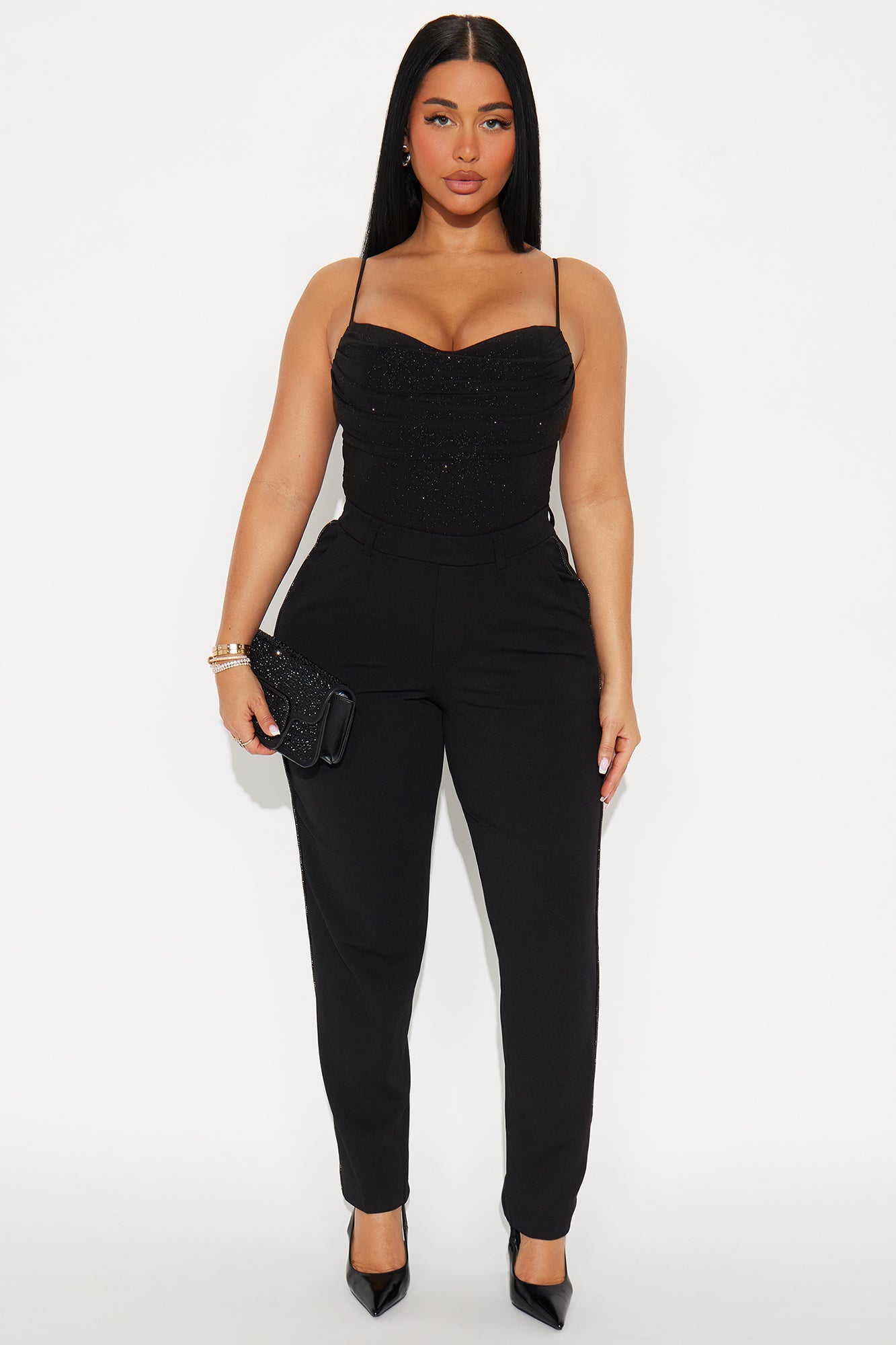 Esme Skinny Trouser Pants 29″ - Black