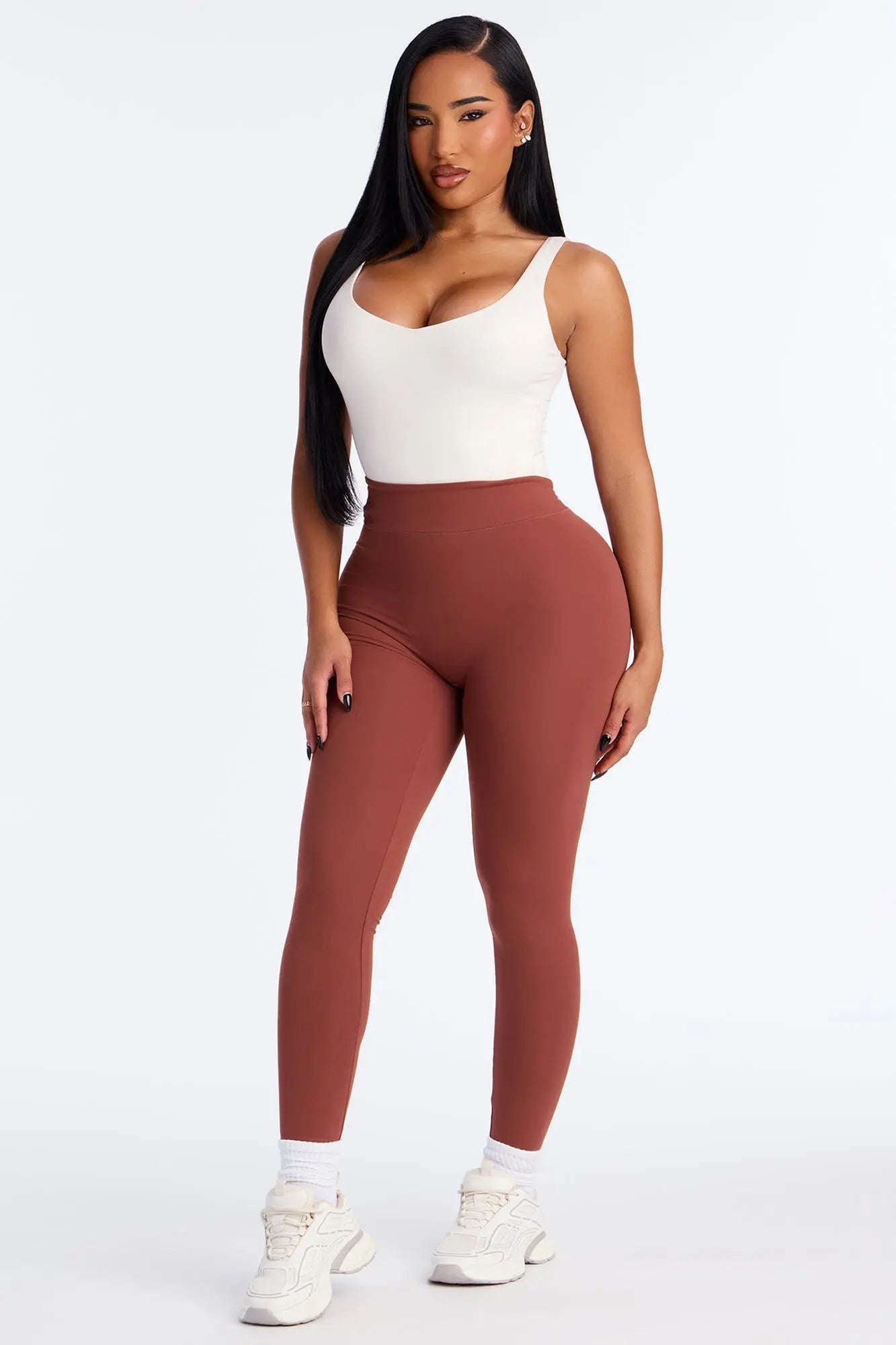 Sunrise Stretch Super Soft Active Legging - Mocha