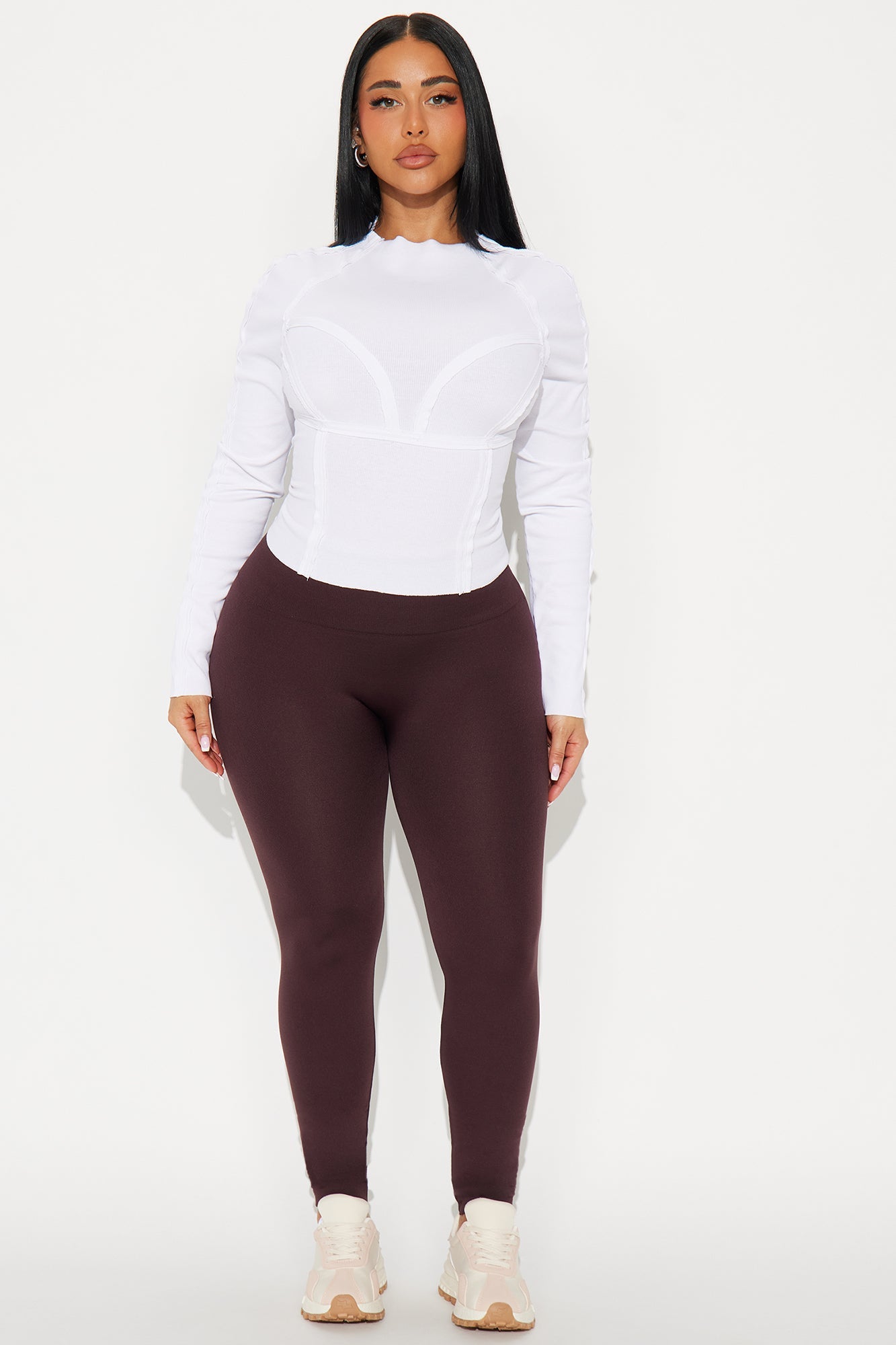 Smooth It Out High Rise Legging - Chocolate